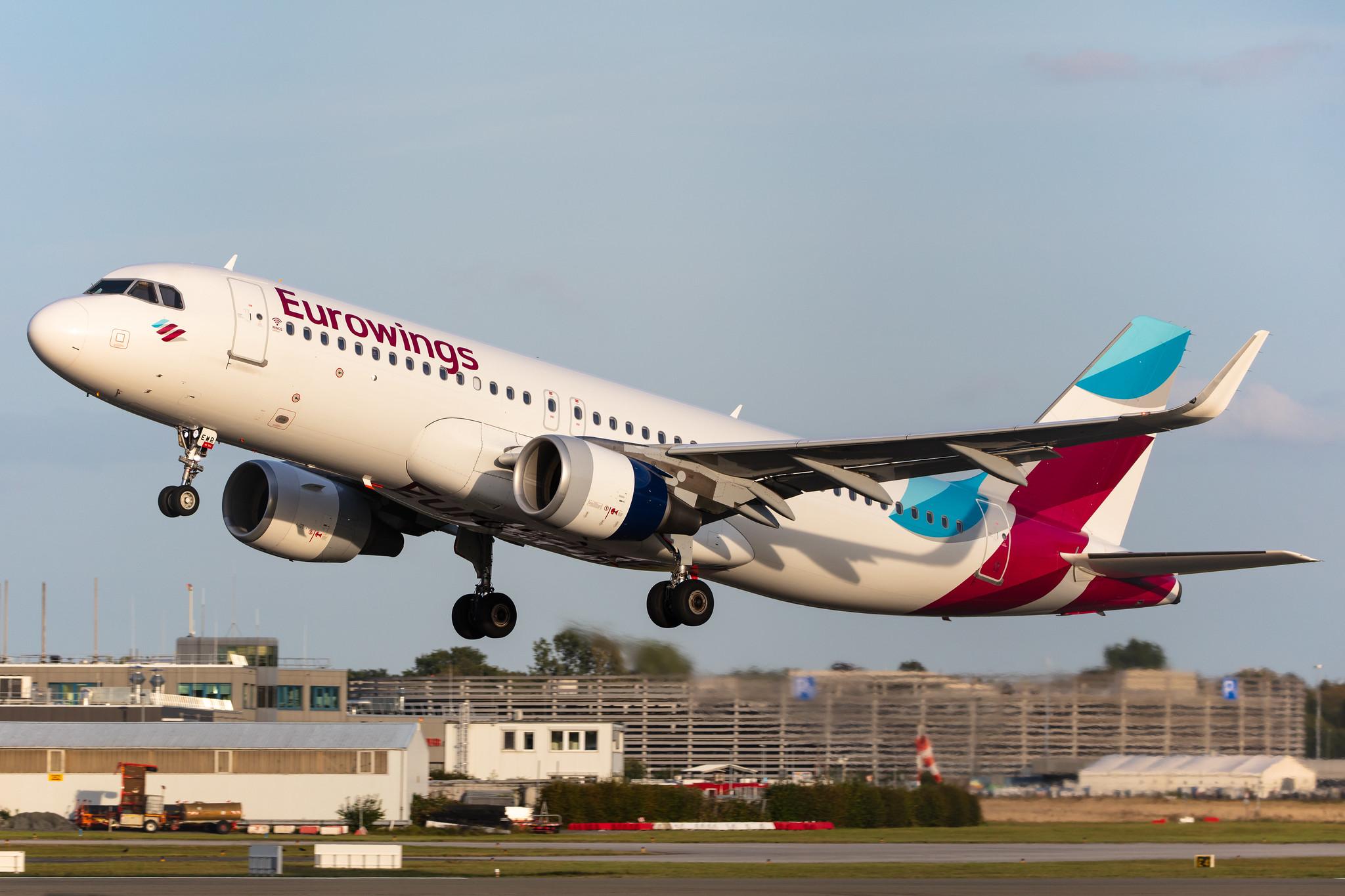 Hamburg Airport: Eurowings (EW / EWG) |  Airbus A320-214 A320 | D-AEWR | MSN 7412