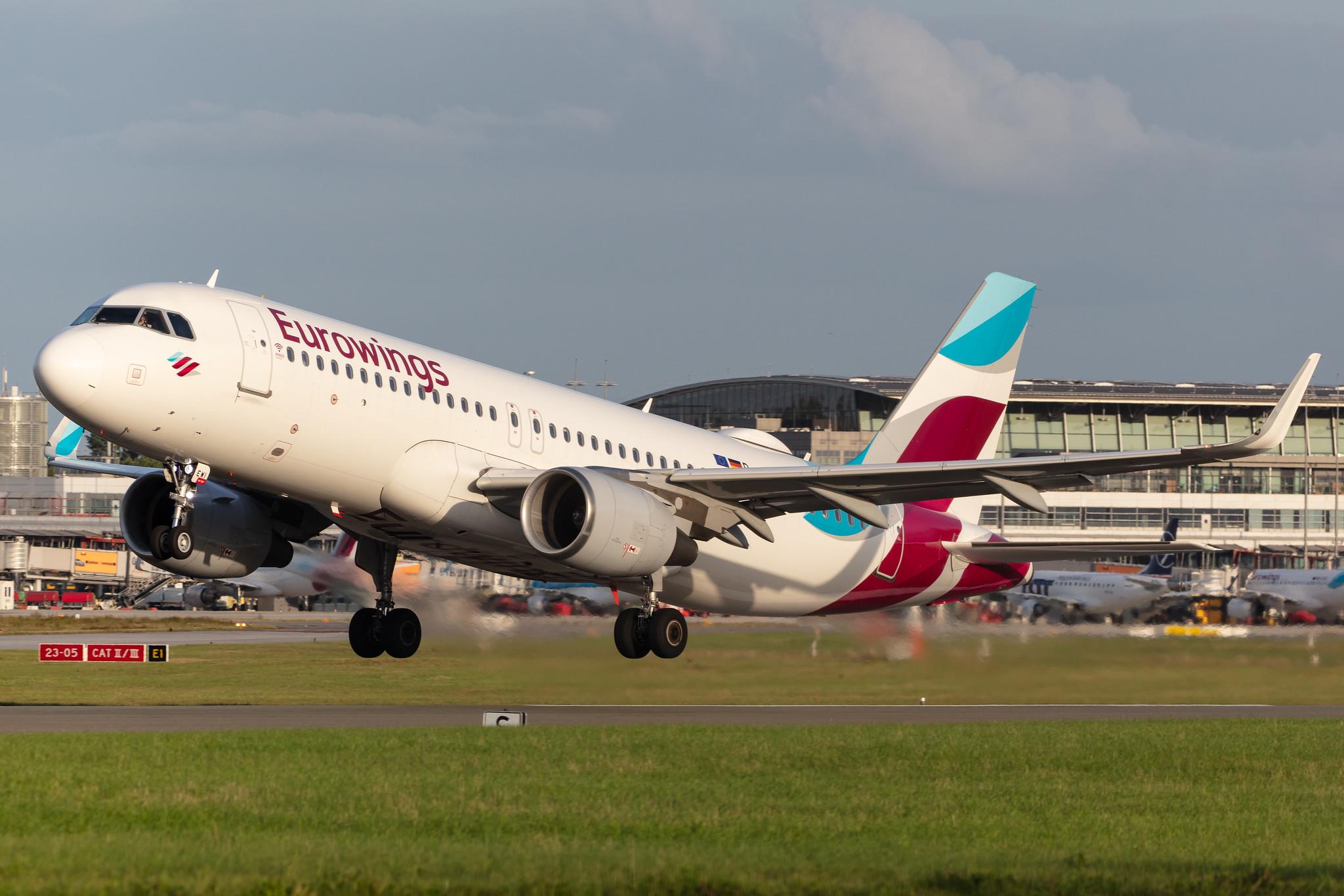Hamburg Airport: Eurowings (EW / EWG) |  Airbus A320-214 A320 | D-AEWI | MSN 7210