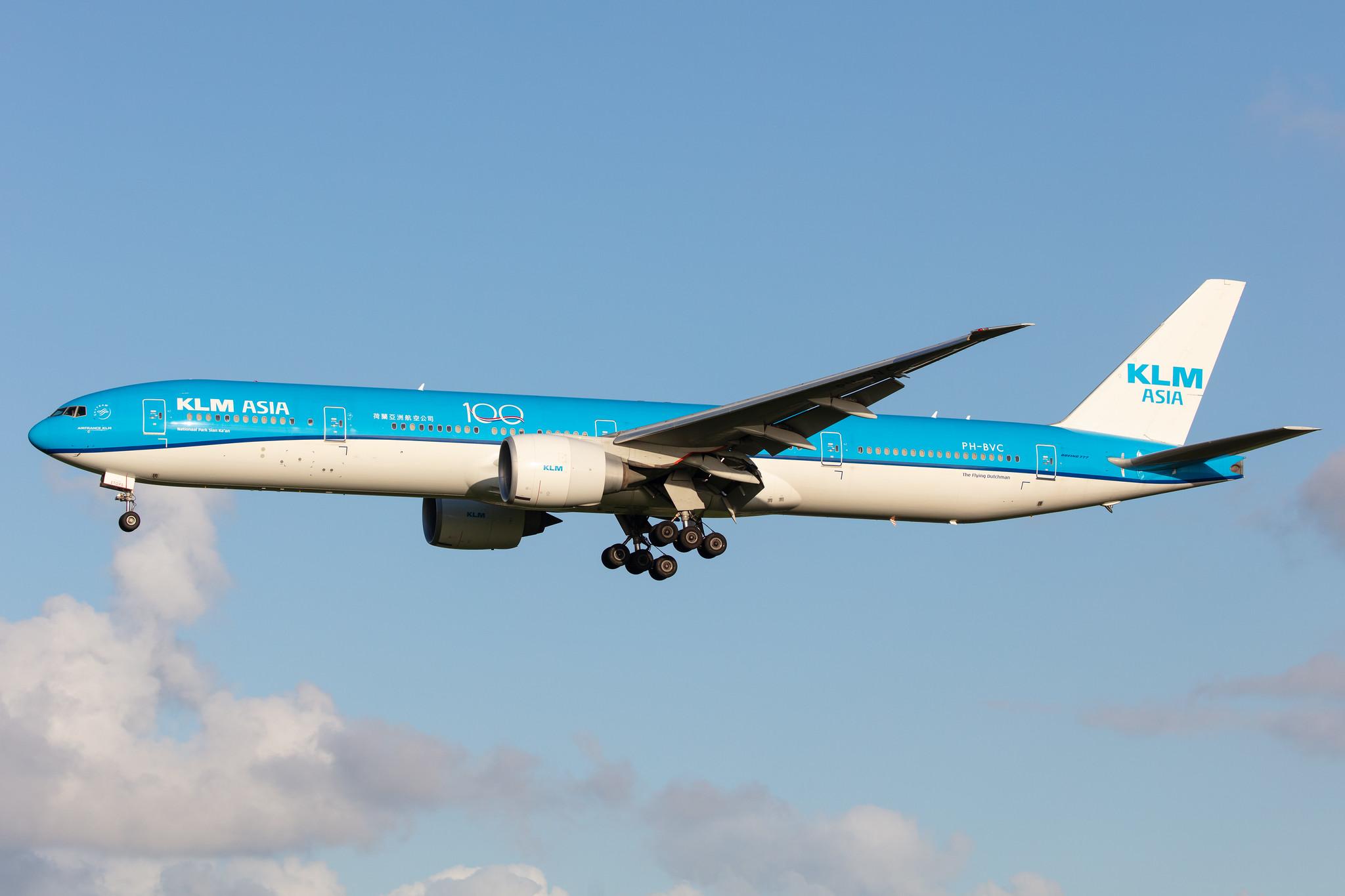 Amsterdam Airport Schiphol: KLM (KL / KLM) |  Boeing 777-306(ER) B77W | PH-BVC | MSN 37582