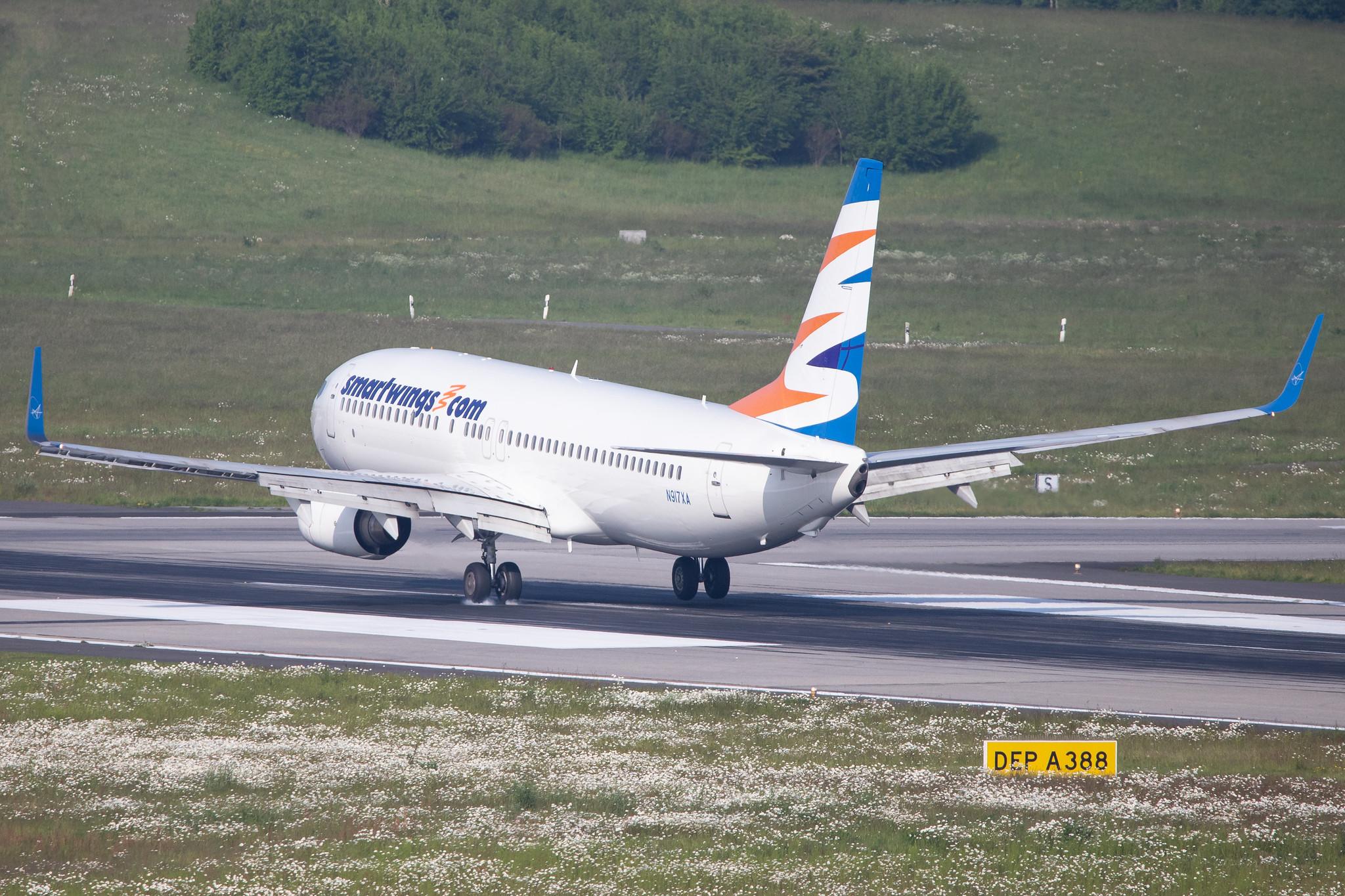 Hamburg Airport: Smartwings (QS / TVS) | Operator: Swift Air |  Boeing 737-86J B738 | N917XA | MSN 32917