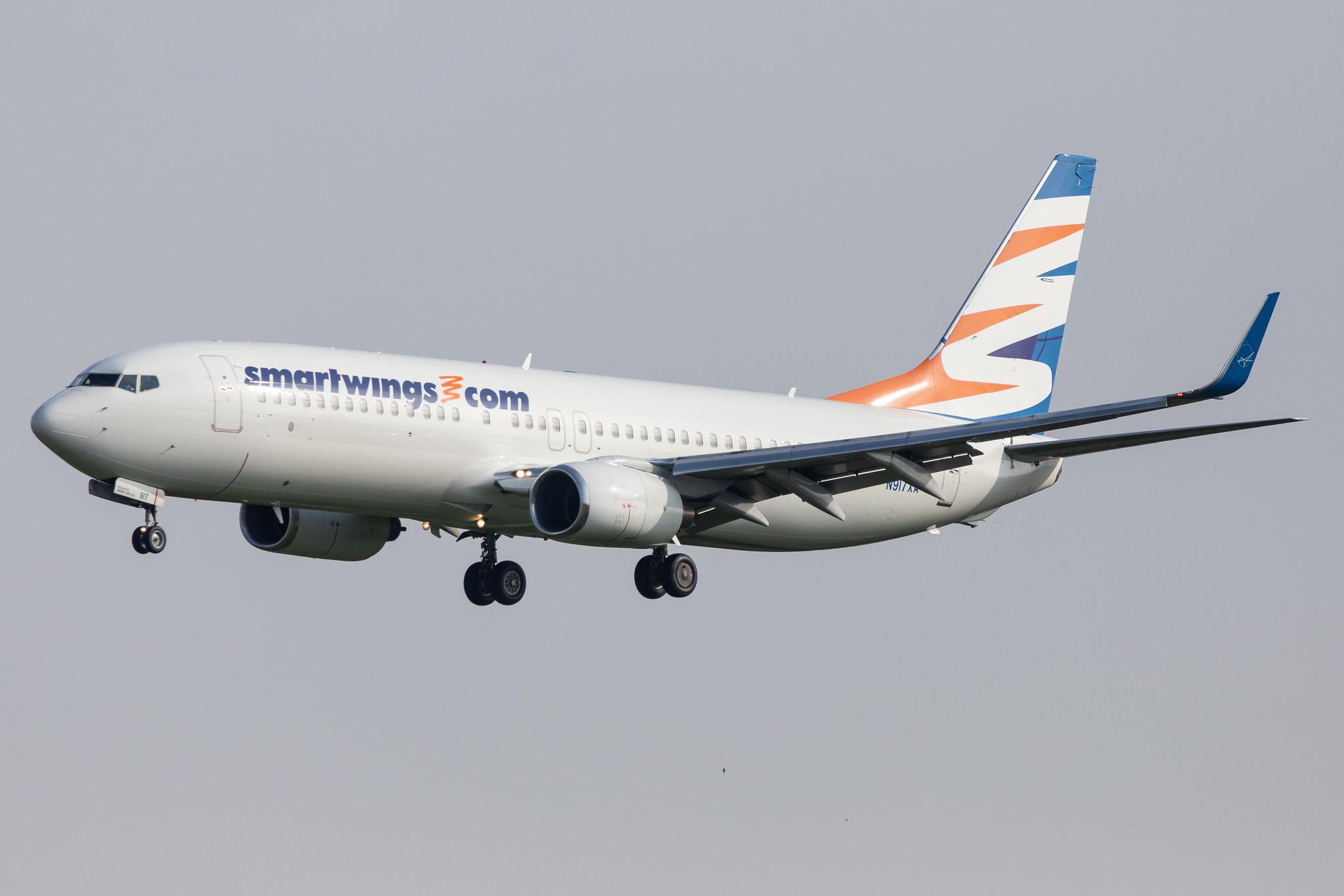 Hamburg Airport: Smartwings (QS / TVS) | Operator: Swift Air |  Boeing 737-86J B738 | N917XA | MSN 32917