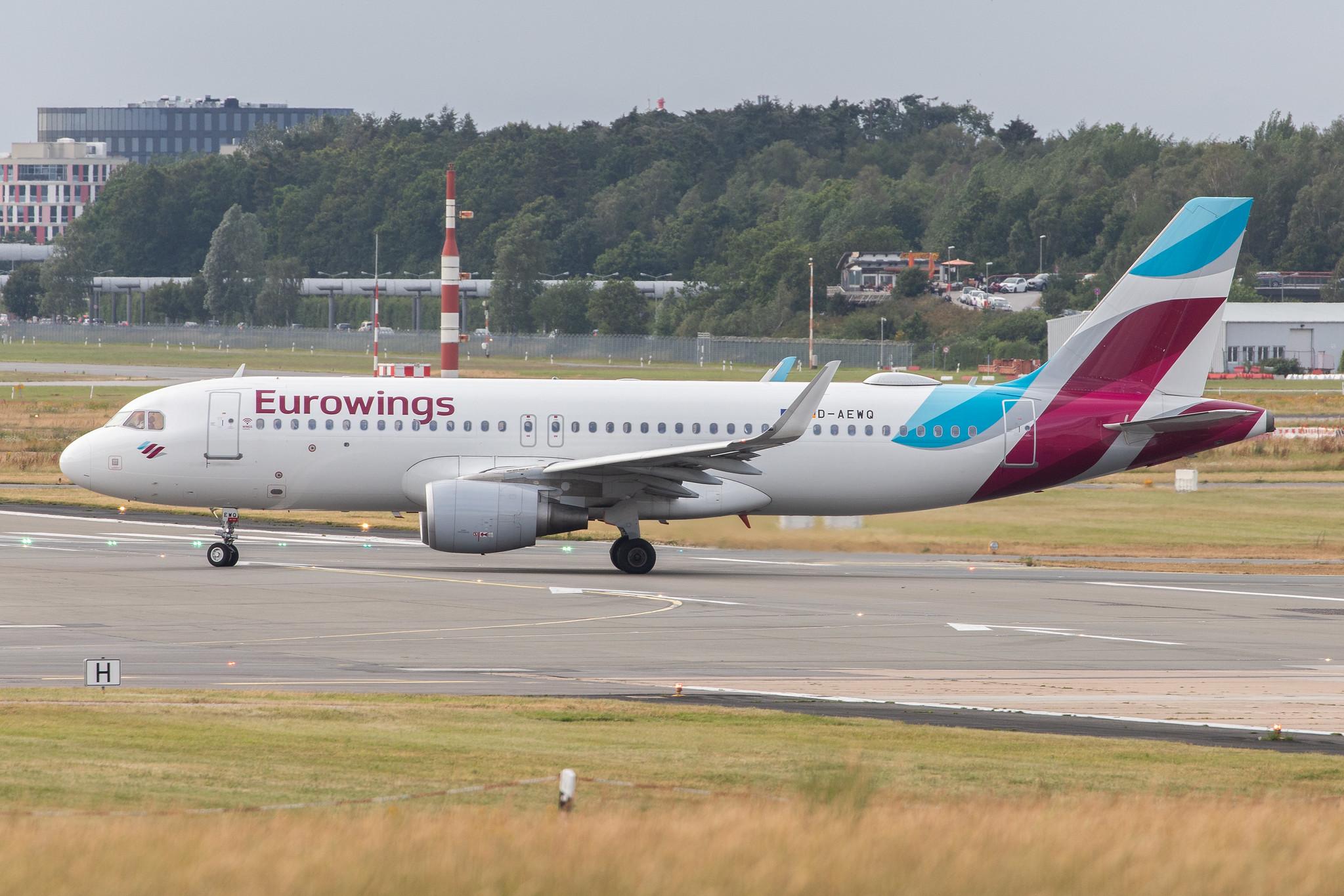 Hamburg Airport: Eurowings (EW / EWG) |  Airbus A320-214 A320 | D-AEWQ | MSN 7398