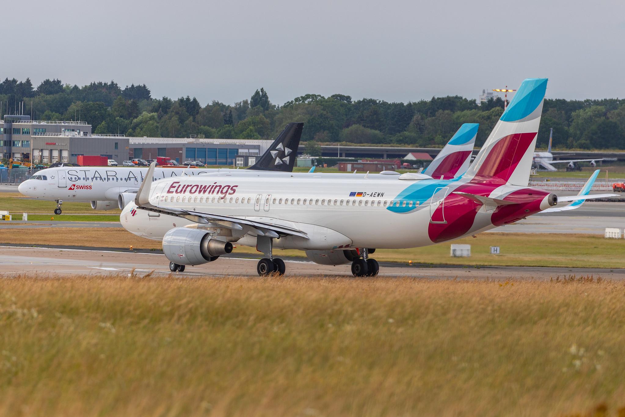 Hamburg Airport: Eurowings (EW / EWG) |  Airbus A320-214 A320 | D-AEWN | MSN 7393