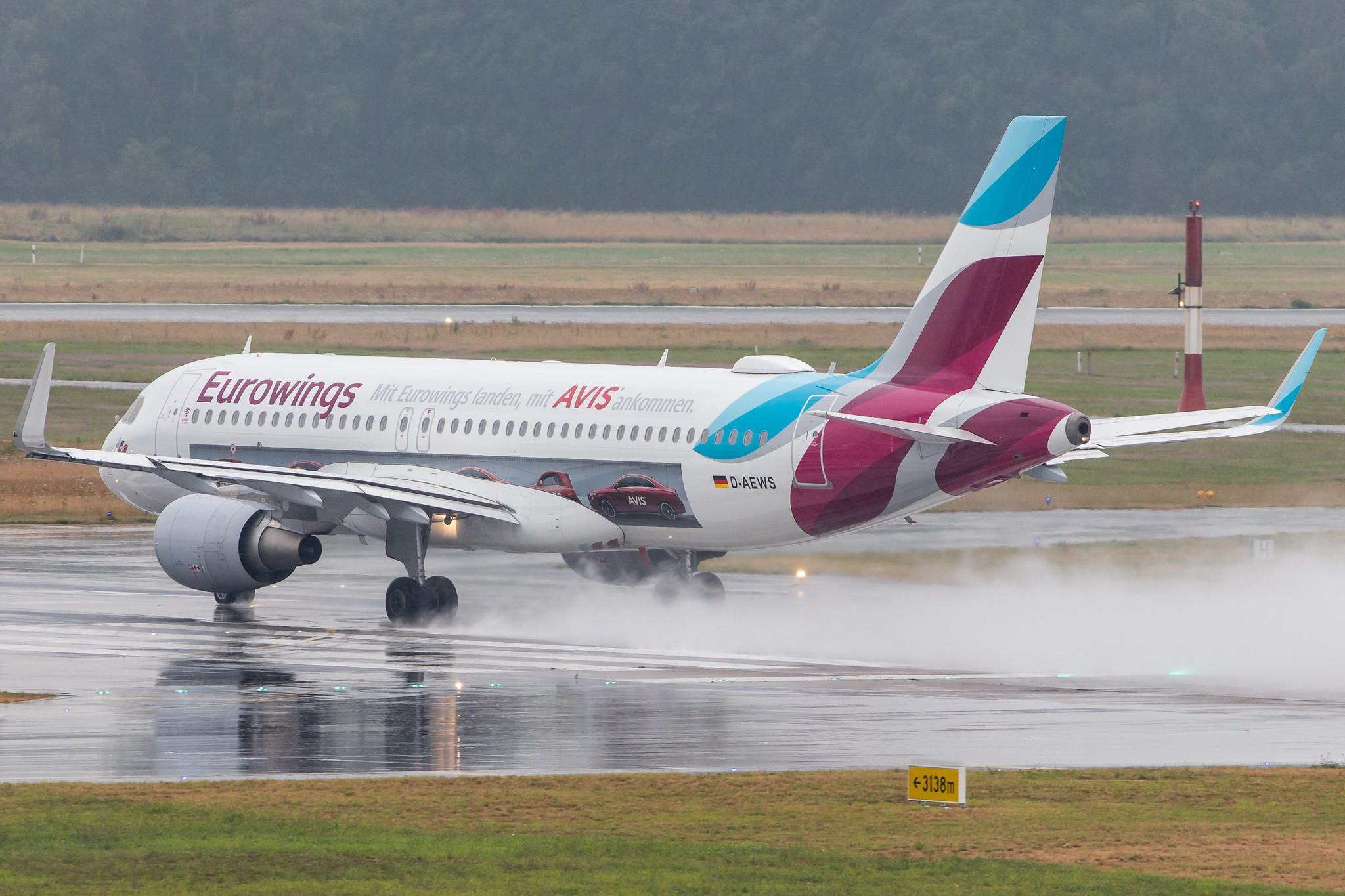 Hamburg Airport: Eurowings (EW / EWG) |  Livery: AVIS Livery |  Airbus A320-214 A320 | D-AEWS | MSN 7439