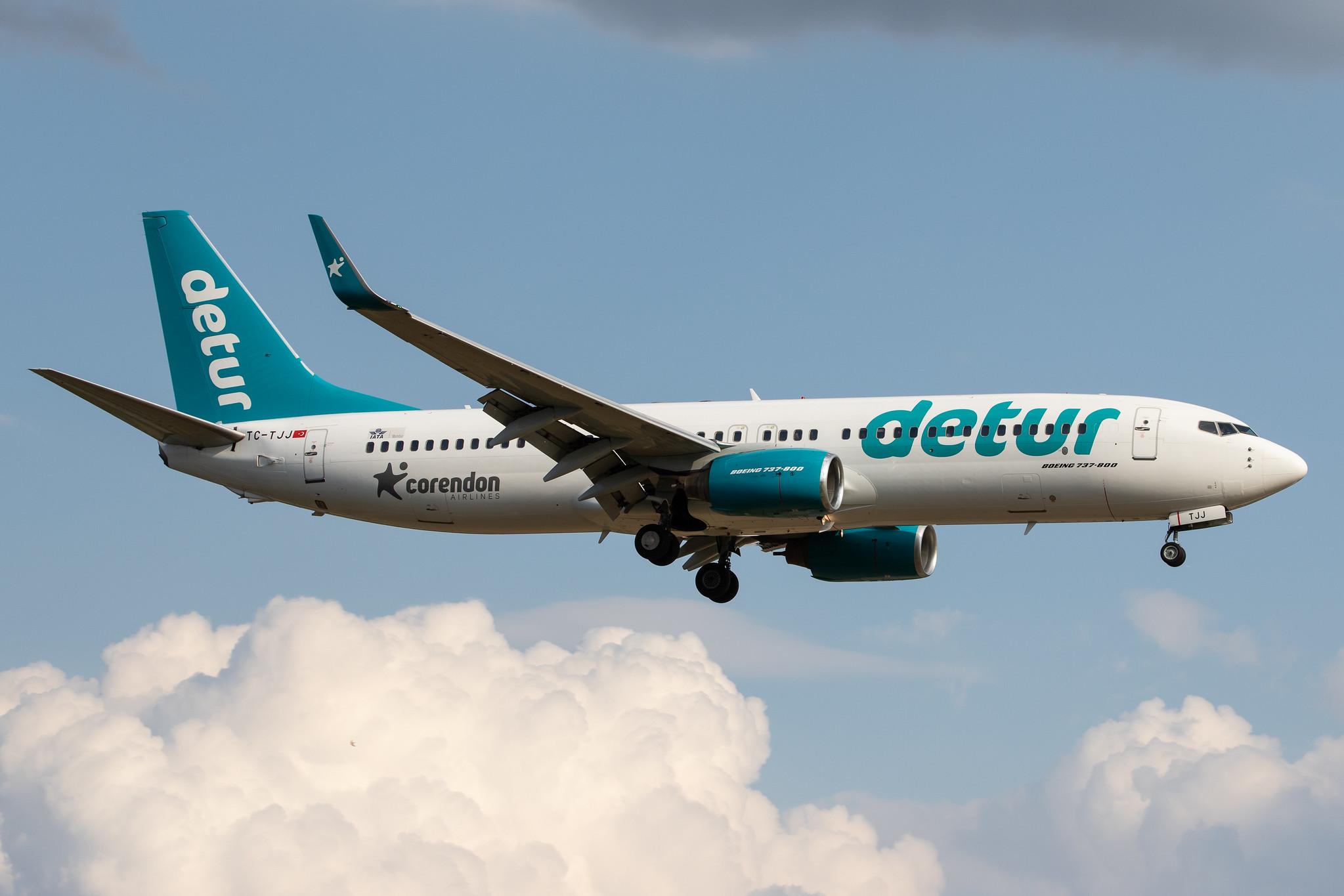 Hamburg Airport: Corendon Airlines (XC / CAI) |  Livery: Detur Livery |  Boeing 737-8S3 B738 | TC-TJJ | MSN 29247