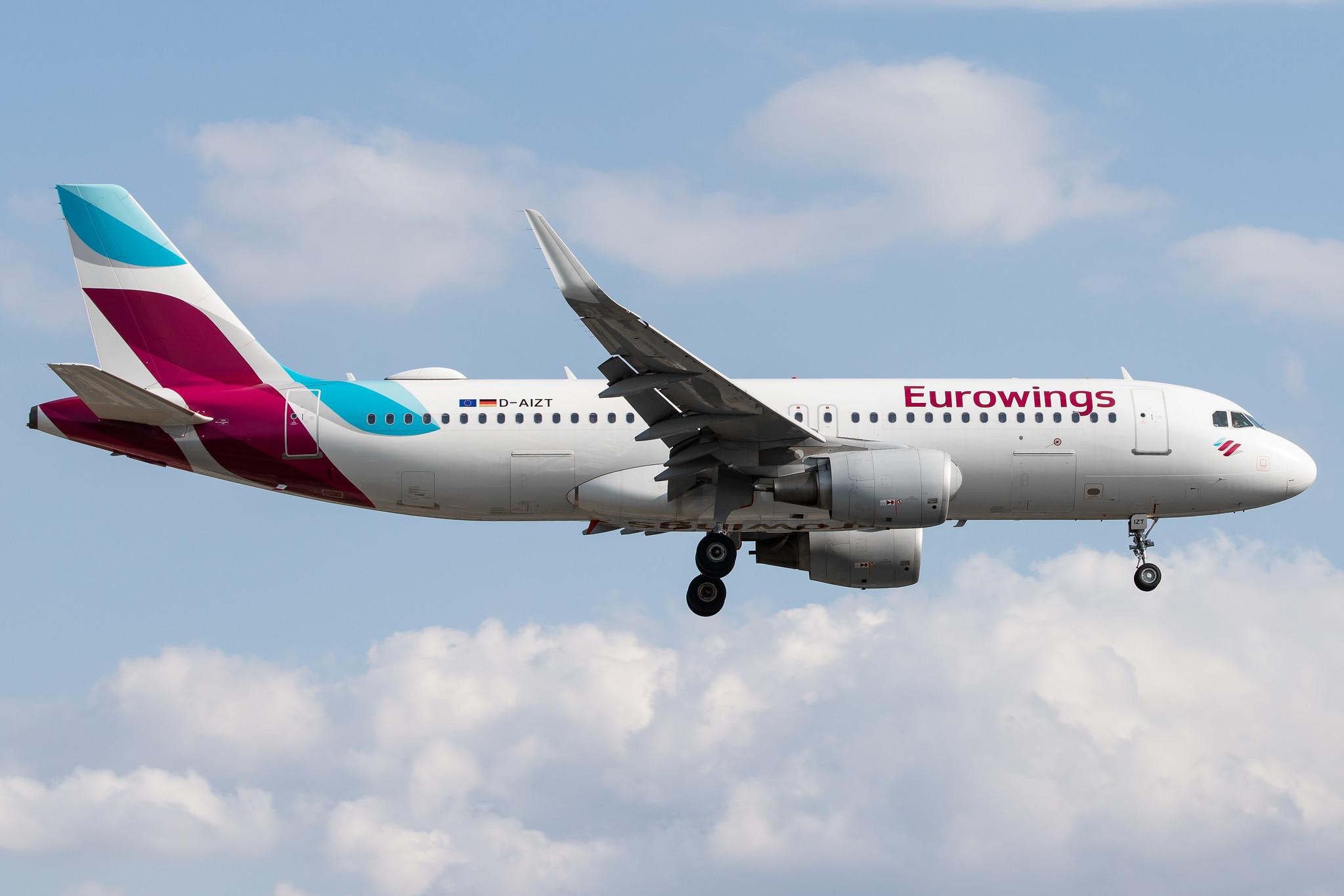 Hamburg Airport: Eurowings (EW / EWG) |  Airbus A320-214 A320 | D-AIZT | MSN 5601