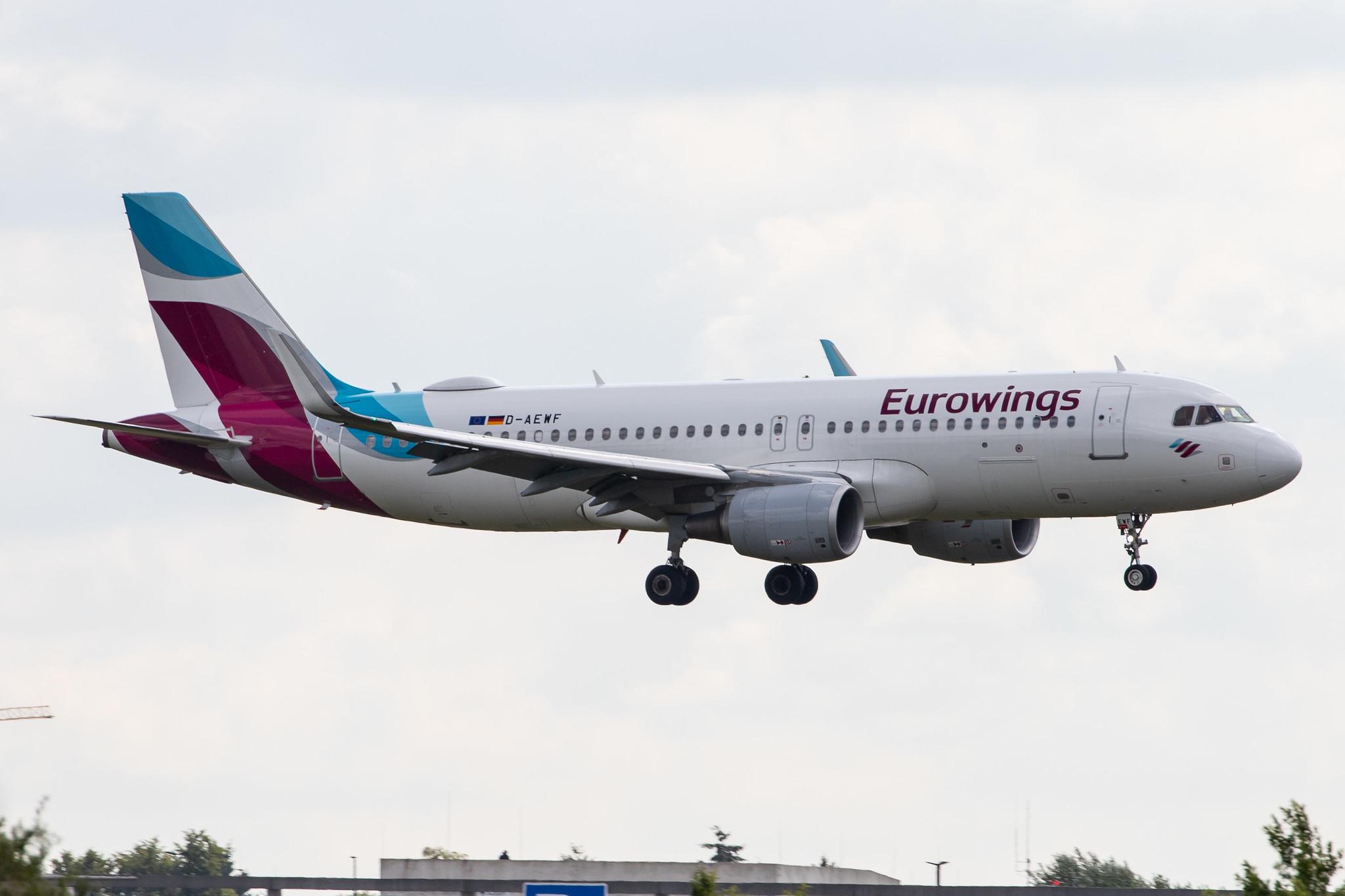 Hamburg Airport: Eurowings (EW / EWG) |  Airbus A320-214 A320 | D-AEWF | MSN 7087
