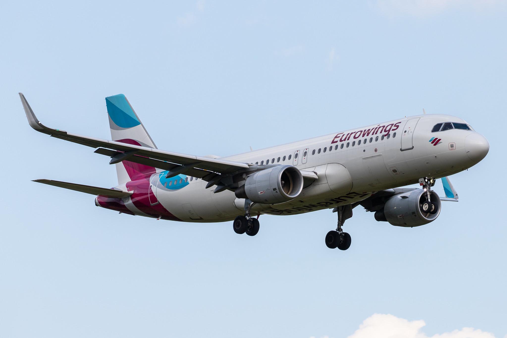 Hamburg Airport: Eurowings (EW / EWG) |  Livery: Visit Sweden/Göteborg Livery |  Airbus A320-214 A320 | D-AEWG | MSN 7121