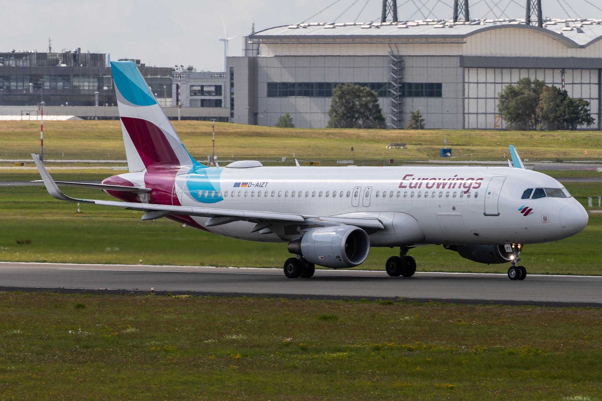 Hamburg Airport: Eurowings (EW / EWG) |  Airbus A320-214 A320 | D-AIZT | MSN 5601