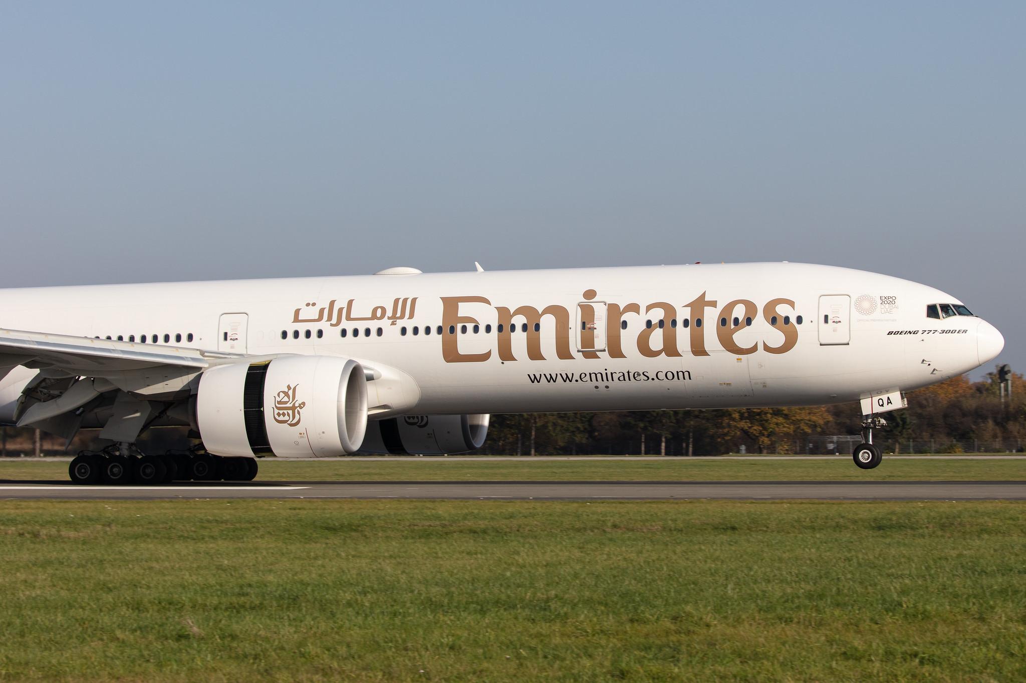 Hamburg Airport: Emirates (EK / UAE) |  Boeing 777-31H(ER) B77W | A6-EQA | MSN 42346