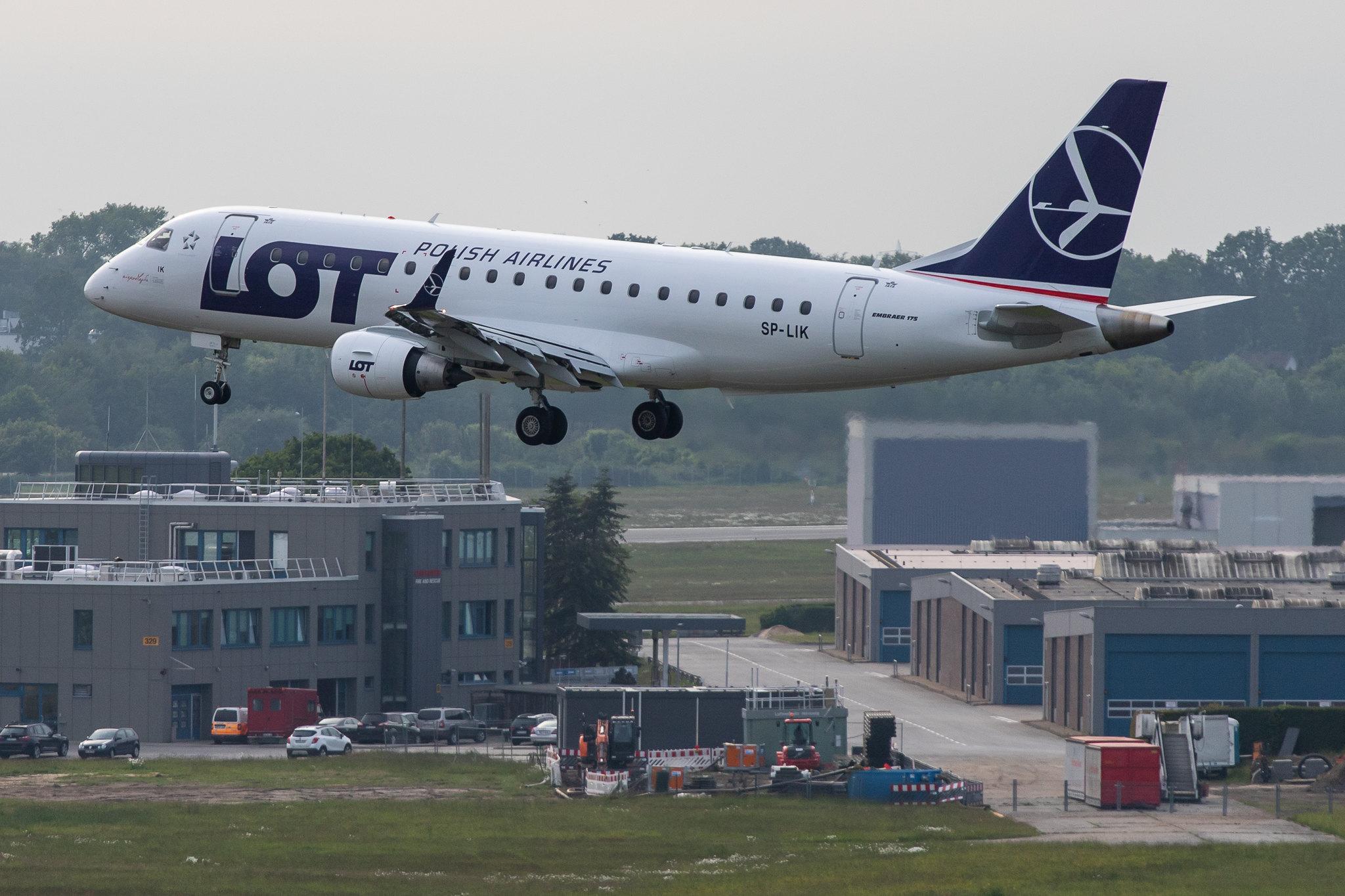 Hamburg Airport: LOT (LO / LOT) |  Embraer E175LR E75S | SP-LIK | MSN 17000303