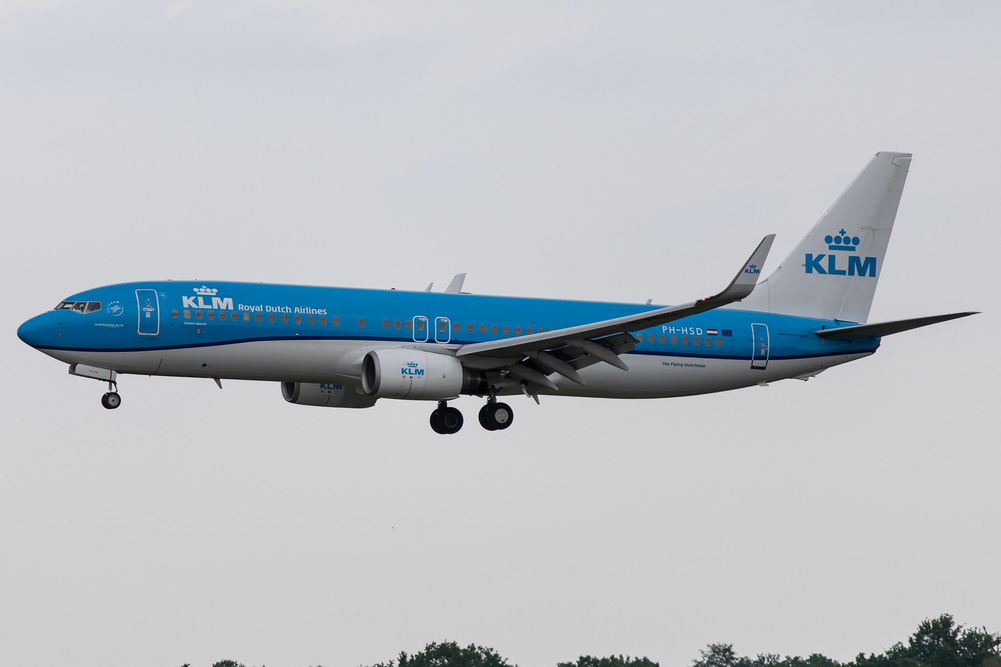 Hamburg Airport: KLM (KL / KLM) |  Boeing 737-8K2 B738 | PH-HSD | MSN 39260