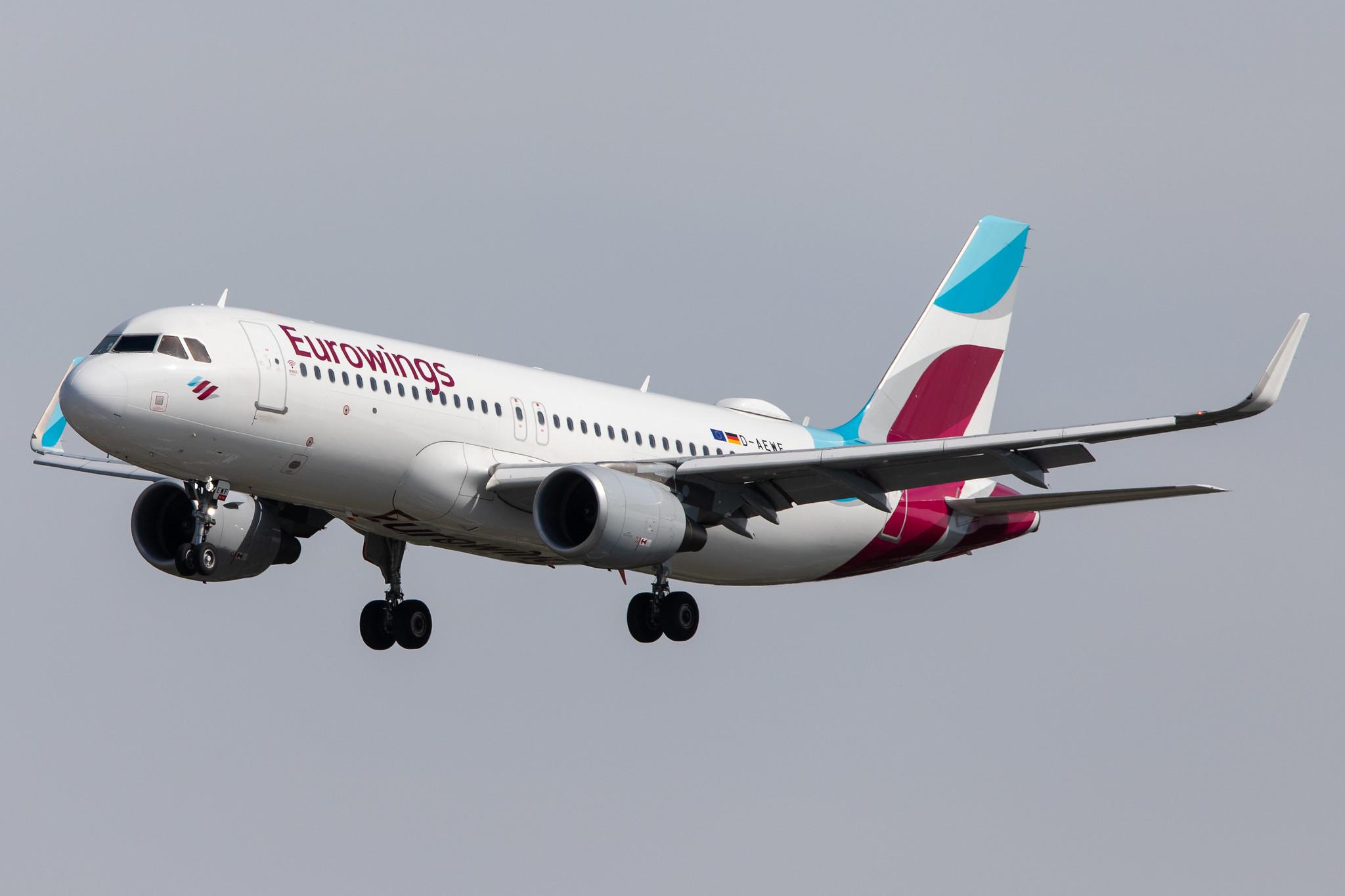 Hamburg Airport: Eurowings (EW / EWG) |  Airbus A320-214 A320 | D-AEWF | MSN 7087