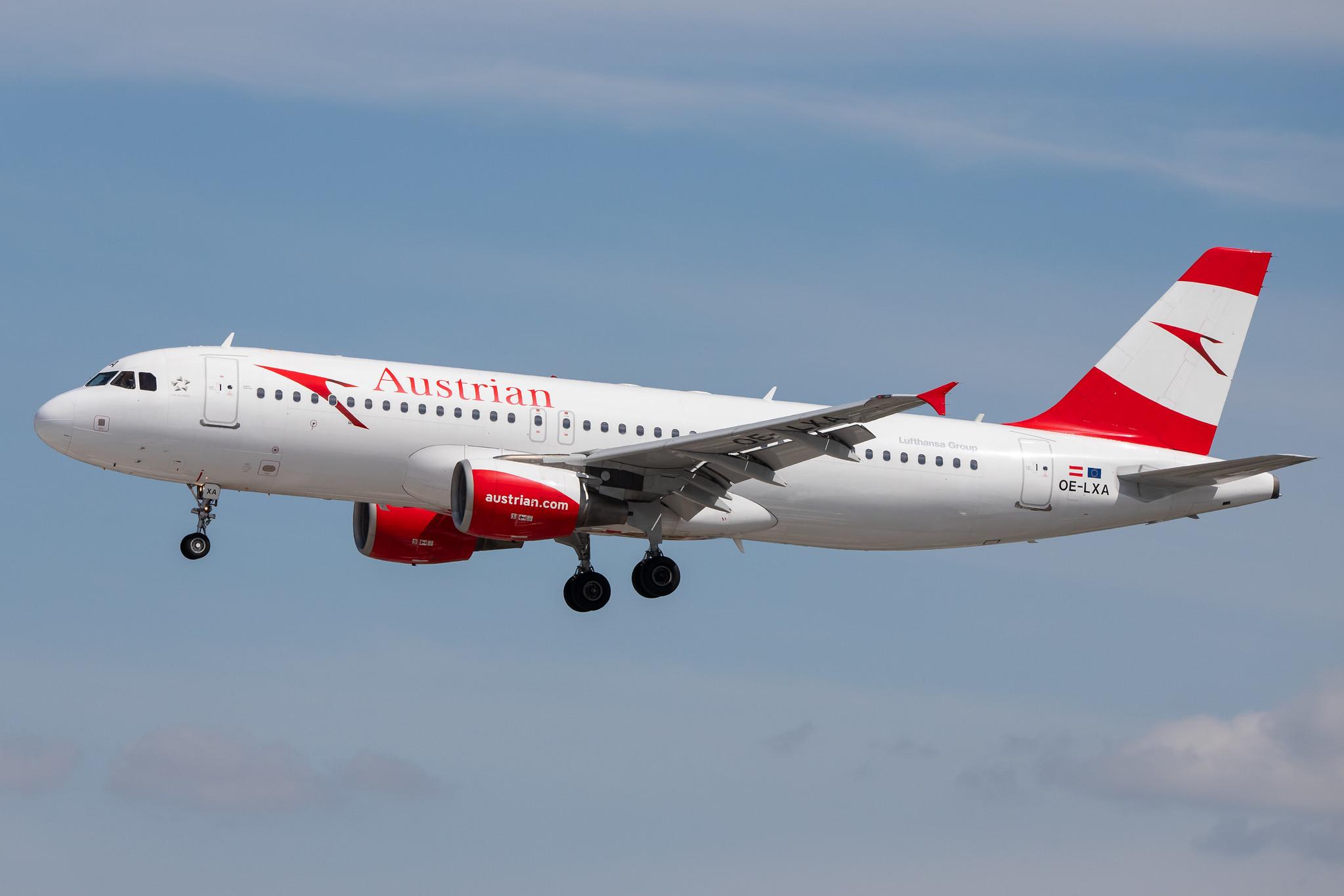 Hamburg Airport: Austrian Airlines (OS / AUA) |  Airbus A320-216 A320 | OE-LXA | MSN 3295