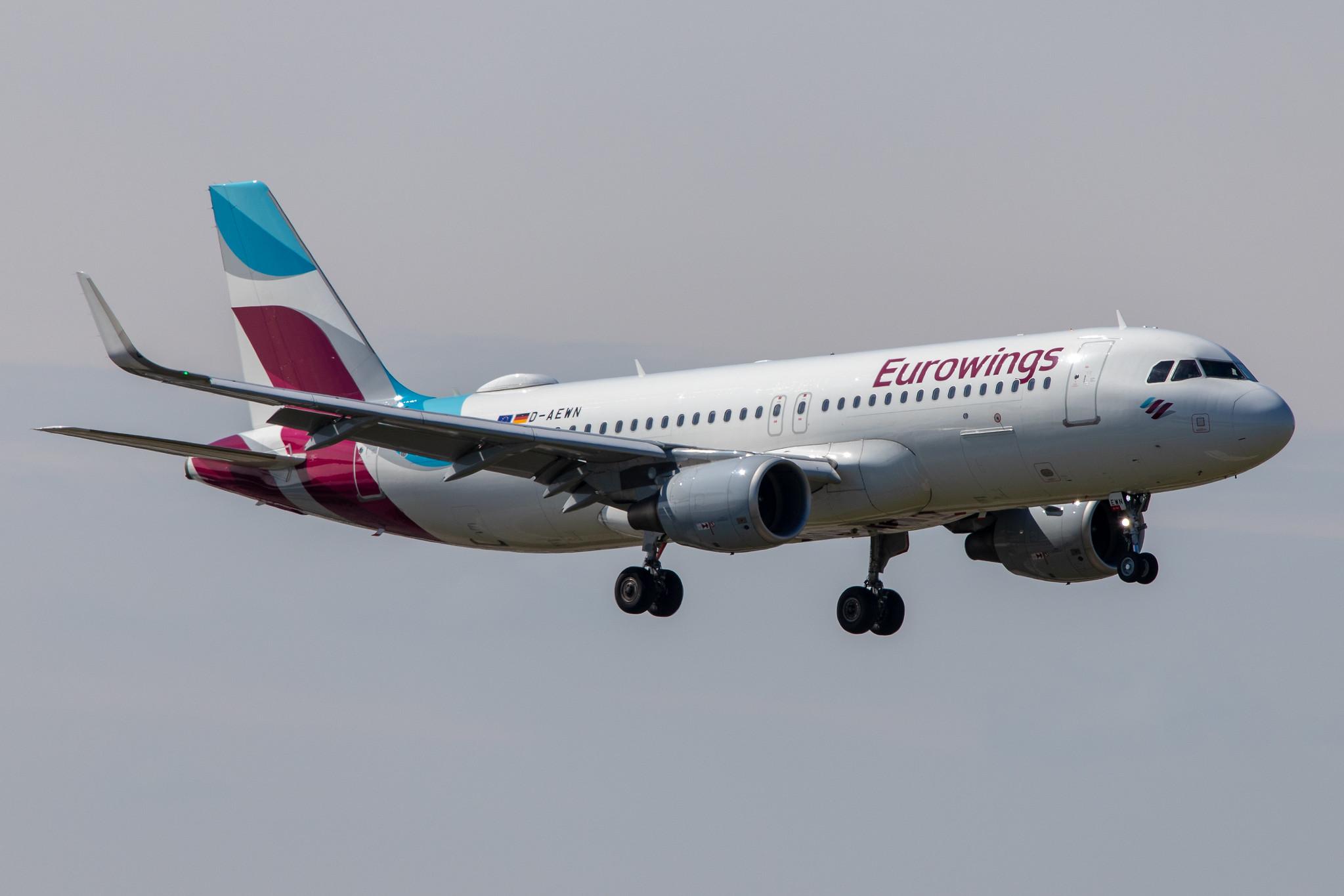 Hamburg Airport: Eurowings (EW / EWG) |  Airbus A320-214 A320 | D-AEWN | MSN 7393