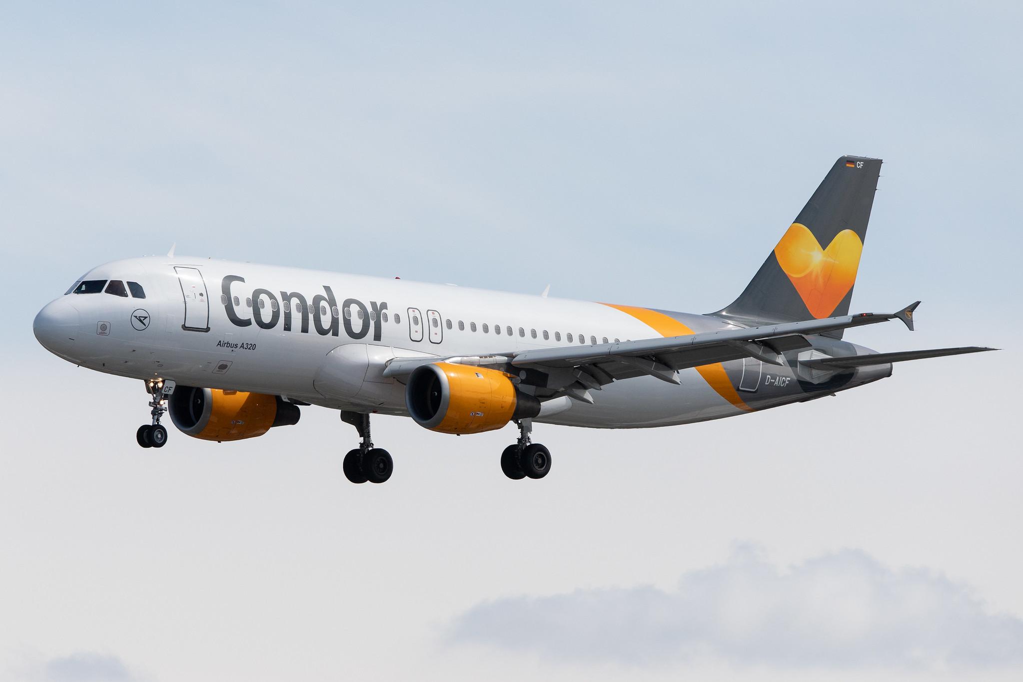 Hamburg Airport: Condor (DE / CFG) |  Airbus A320-212 A320 | D-AICF | MSN 0905