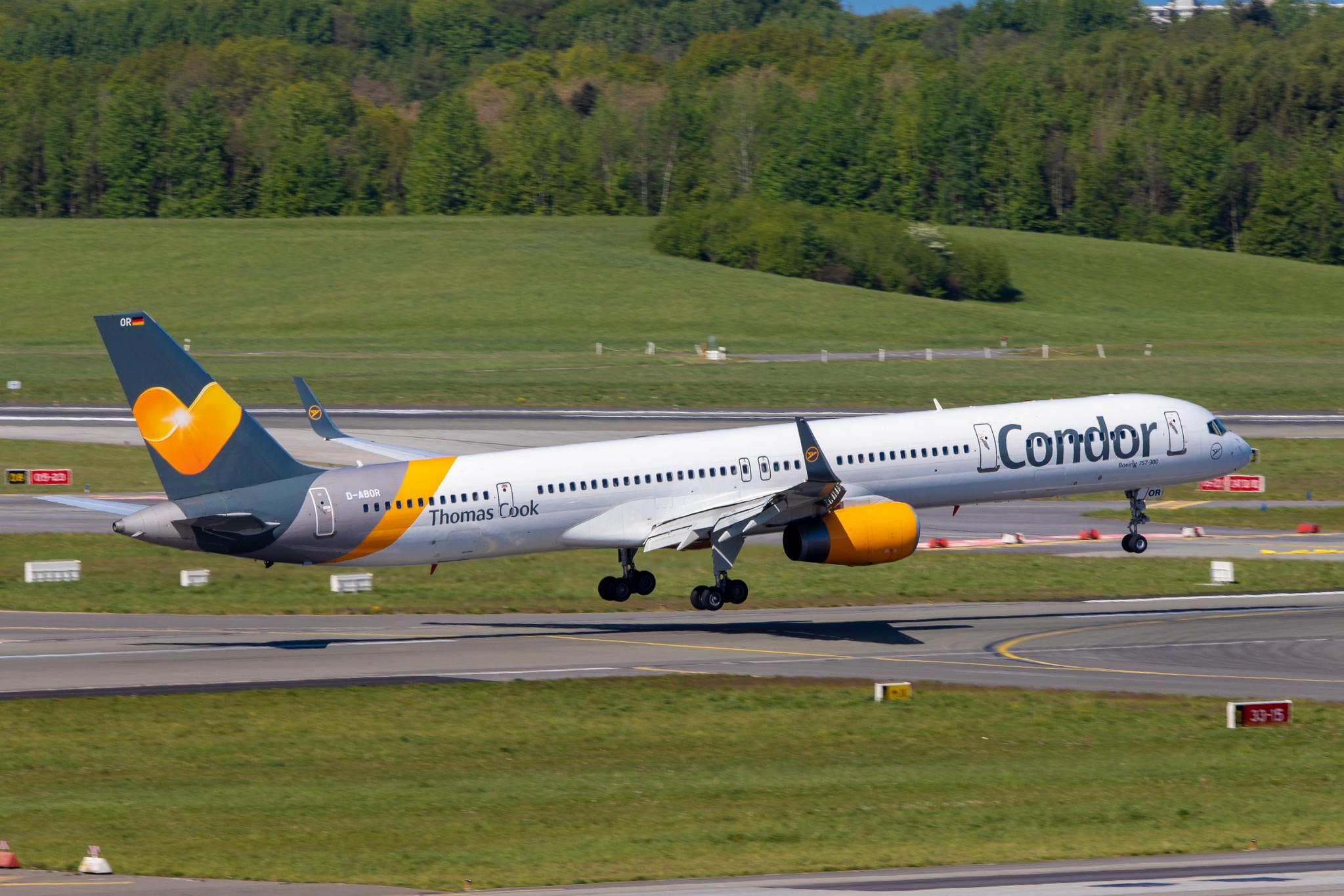 Hamburg Airport: Condor (DE / CFG) |  Boeing 757-3CQ B753 | D-ABOR | MSN 32242