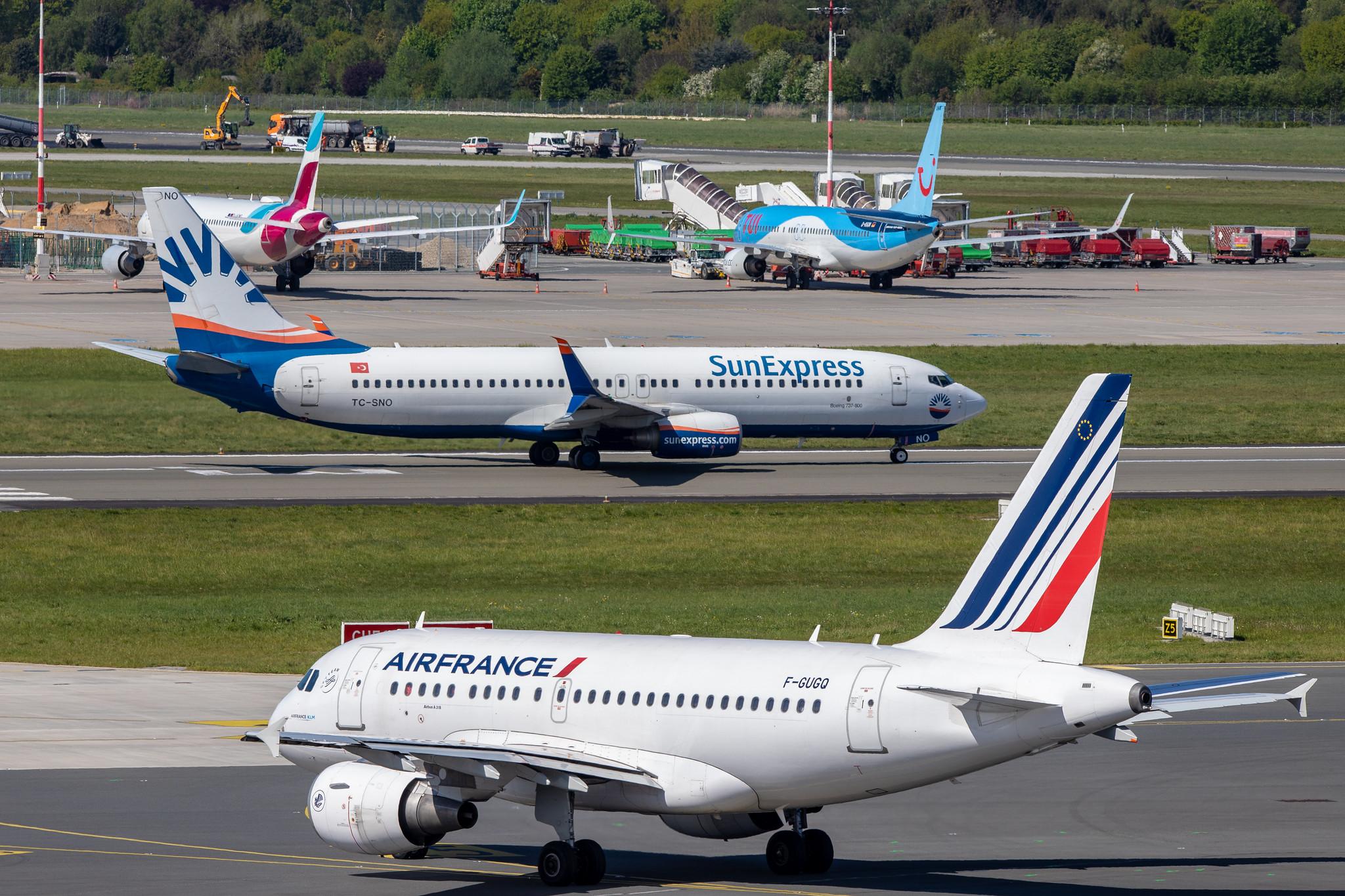 Hamburg Airport: Air France (AF / AFR) |  Airbus A318-111 A318 | F-GUGQ | MSN 2972