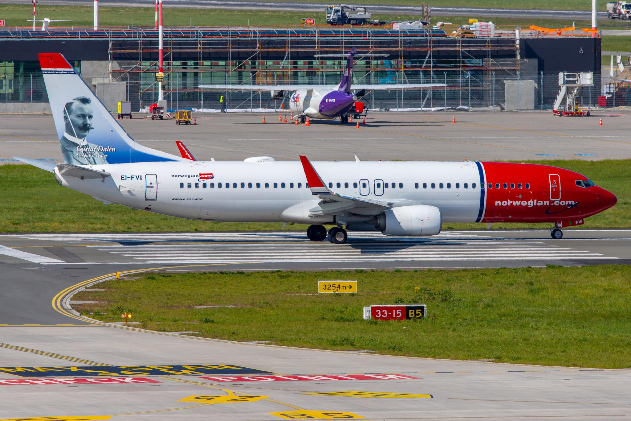 Hamburg Airport: Norwegian (DY / NAX) |  Boeing 737-8JP B738 | EI-FVI | MSN 42274