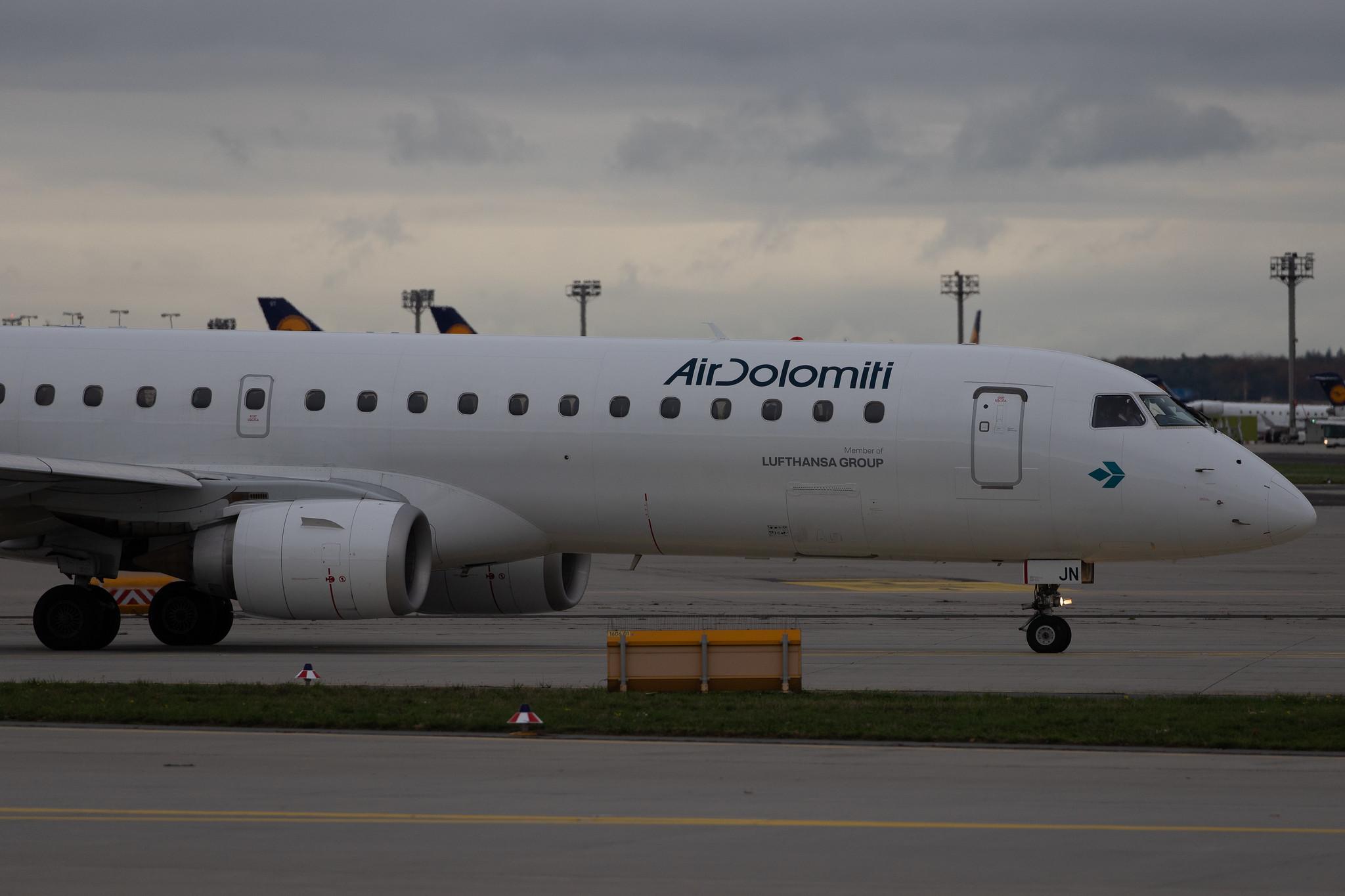 Frankfurt Airport: Air Dolomiti (EN / DLA) |  Embraer E195LR E195 | I-ADJN | MSN 19000270
