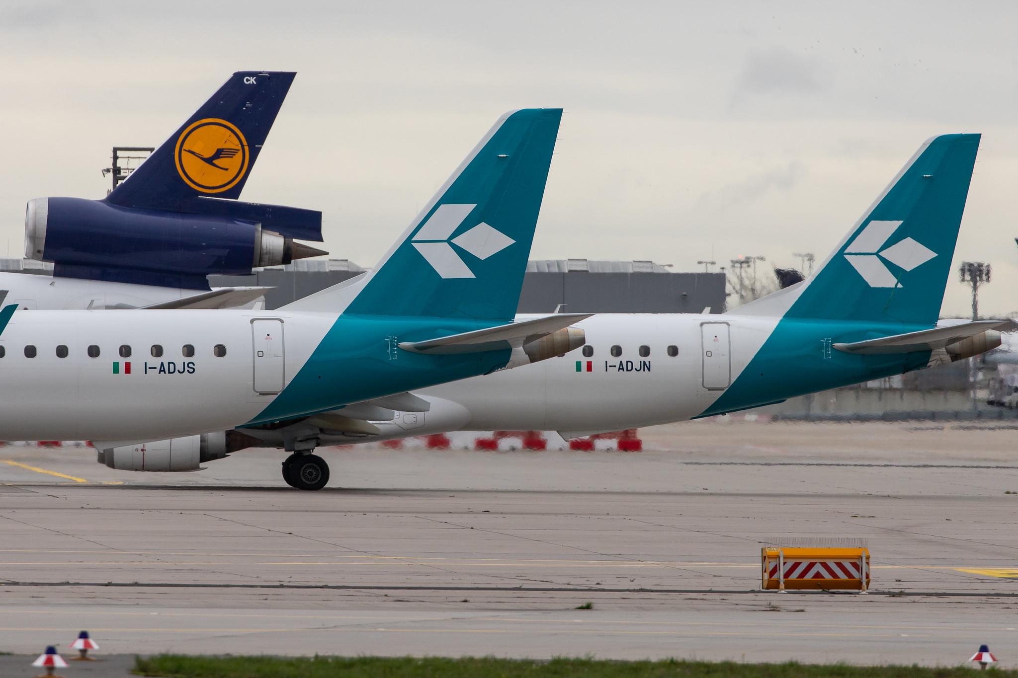 Frankfurt Airport: Air Dolomiti (EN / DLA) |  Embraer E195LR E195 | I-ADJS | MSN 19000597
