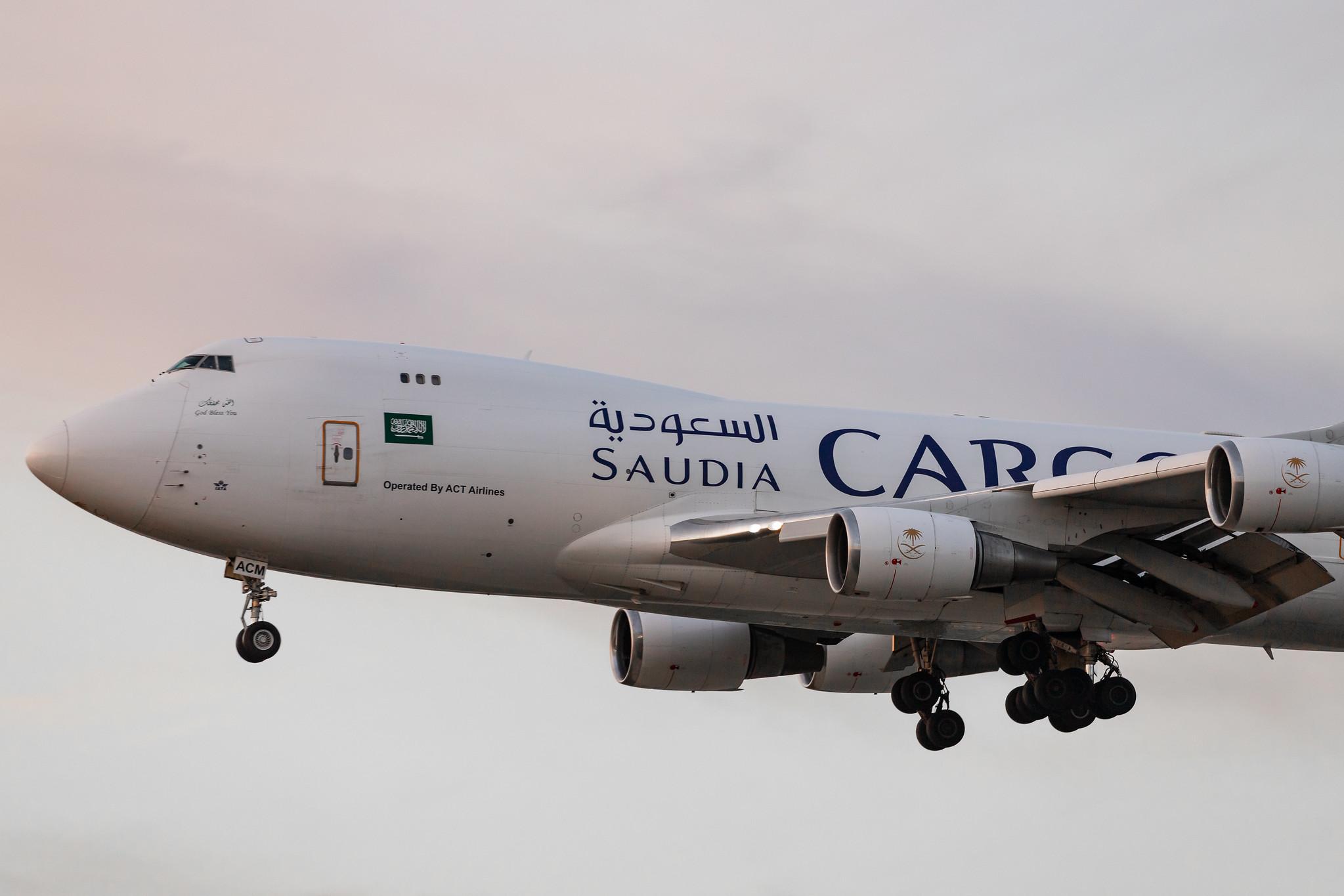 Frankfurt Airport: Saudia Cargo (SV / SVA) | Operator: AirACT |  Boeing 747-428F(ER) B744 | TC-ACM | MSN 32867