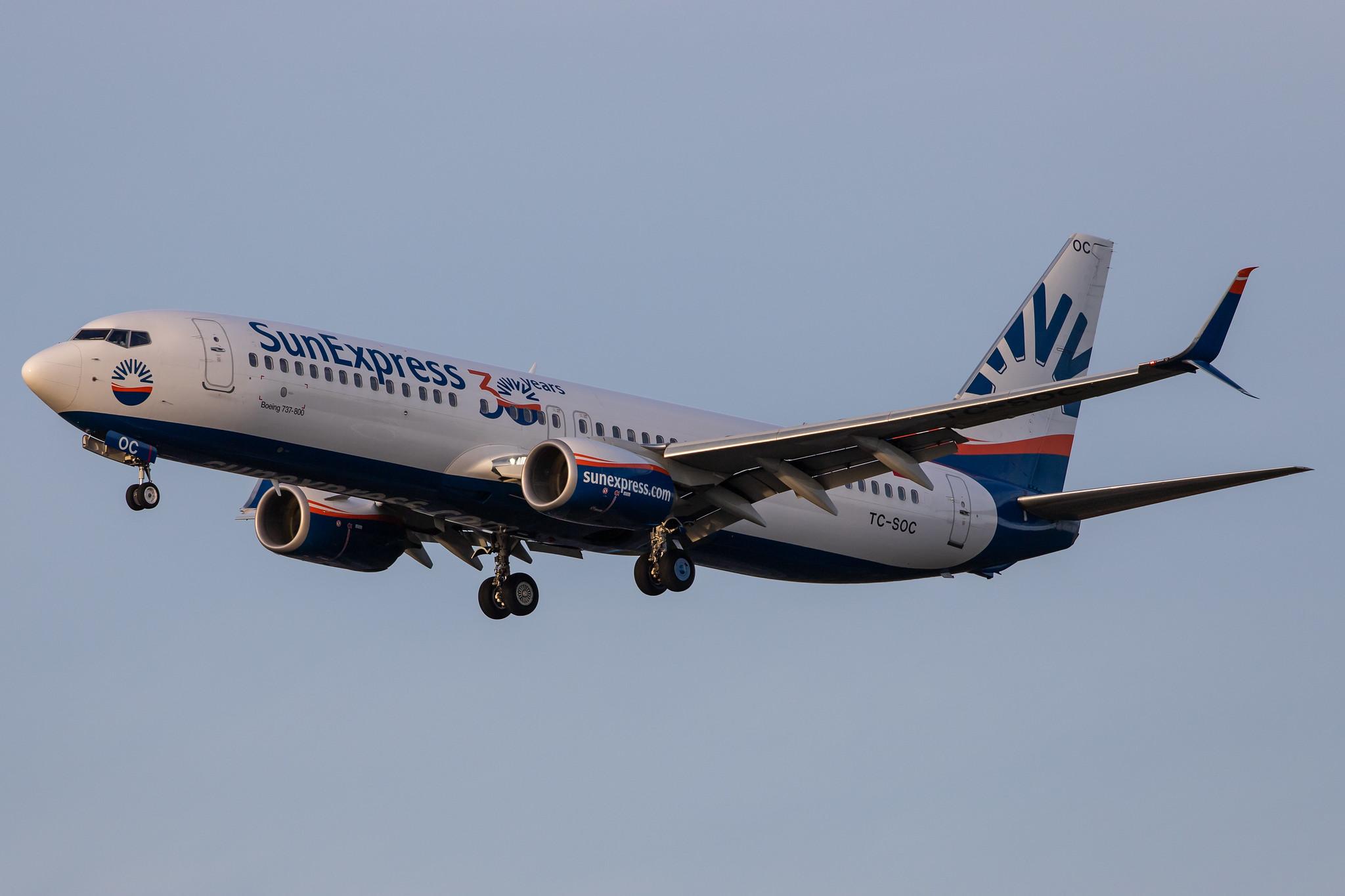 Frankfurt Airport: SunExpress (XQ / SXS) |  Boeing 737-8HC B738 | TC-SOC | MSN 61333
