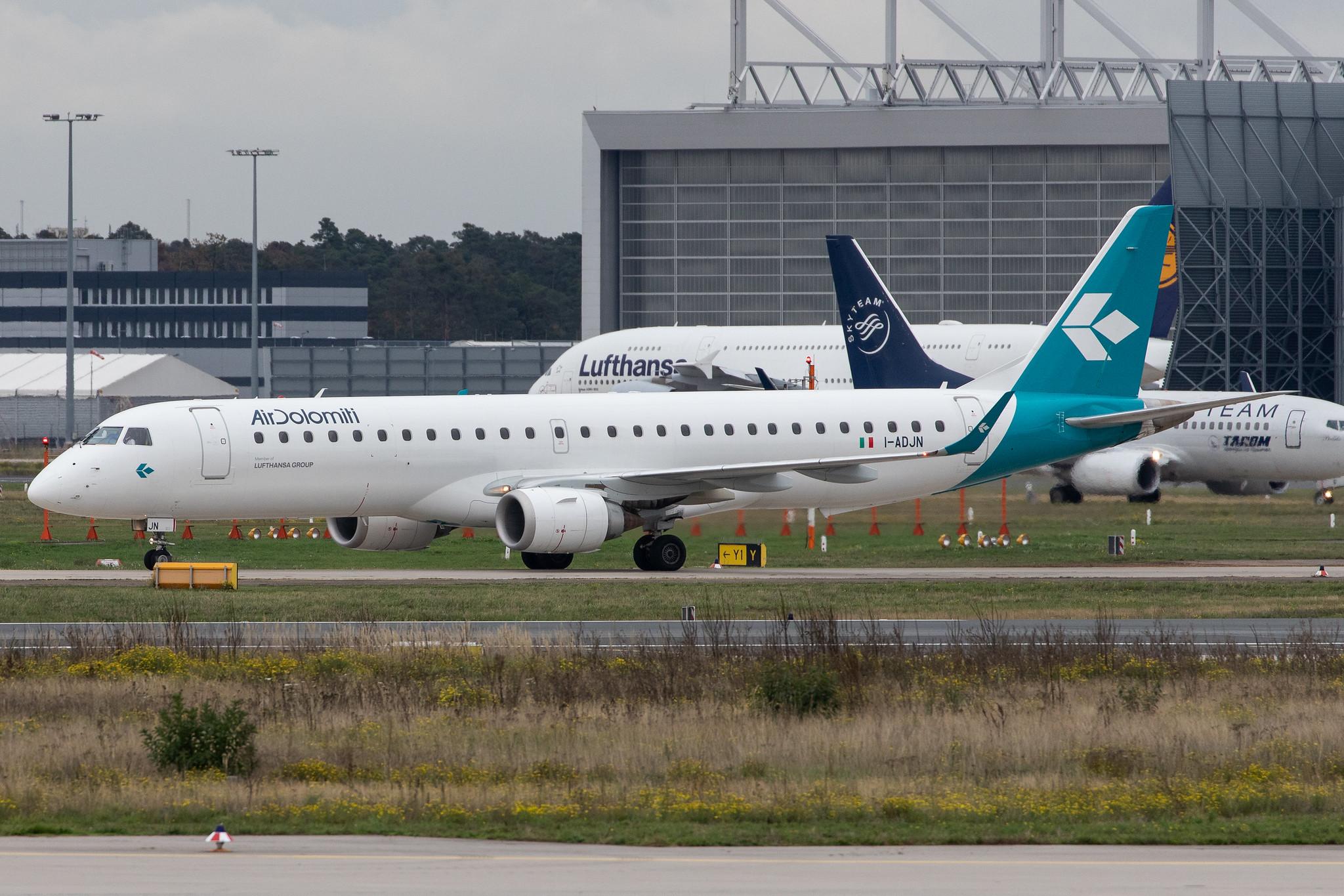 Frankfurt Airport: Air Dolomiti (EN / DLA) |  Embraer E195LR E195 | I-ADJN | MSN 19000270