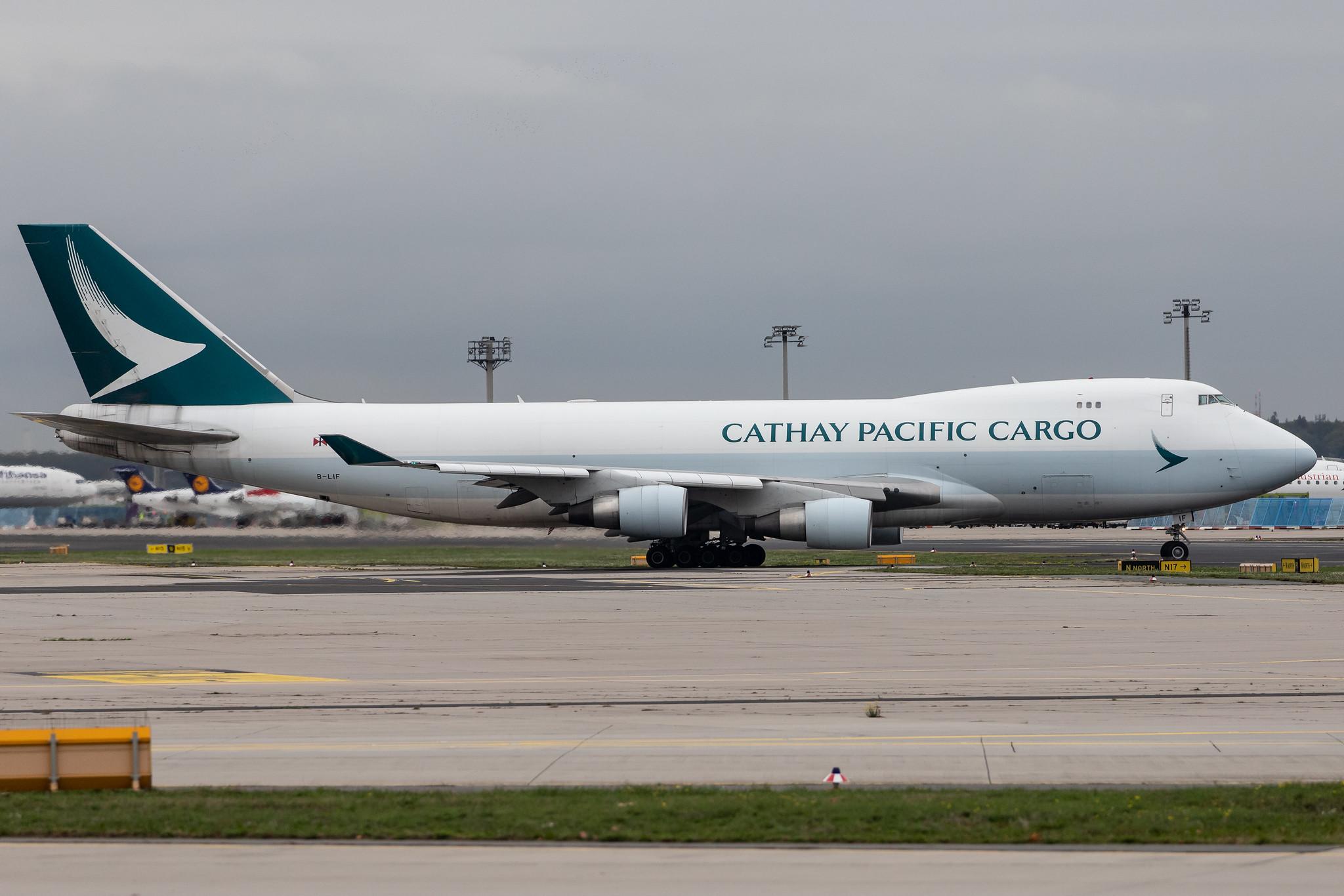Frankfurt Airport: Cathay Pacific Cargo (CX / CPA) | Operator: Cathay Pacific |  Boeing 747-467F(ER) B744 | B-LIF | MSN 36871