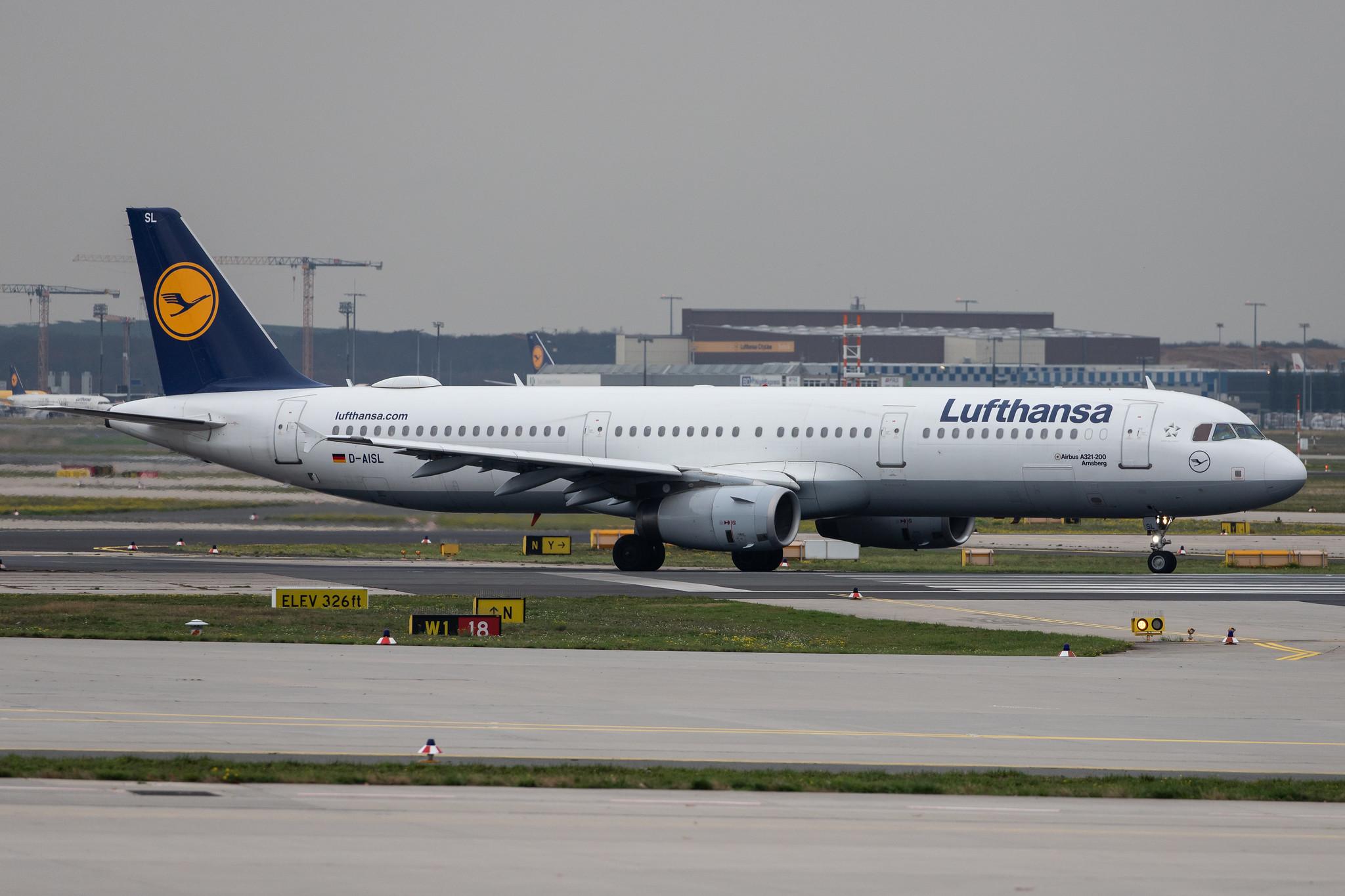 Frankfurt Airport: Lufthansa (LH / DLH) |  Airbus A321-231 A321 | D-AISL | MSN 3434