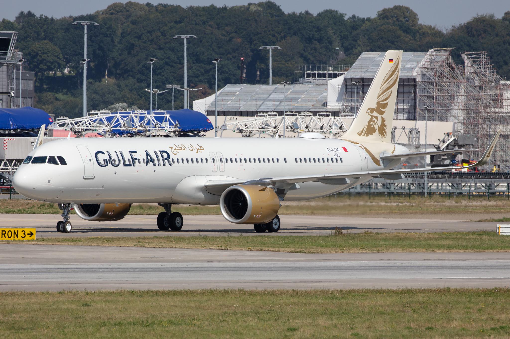 Hamburg Finkenwerder: Gulf Air (GF / GFA) |  Airbus A321-253NX A21N | D-AYAR (A9C-NA) | MSN 9433