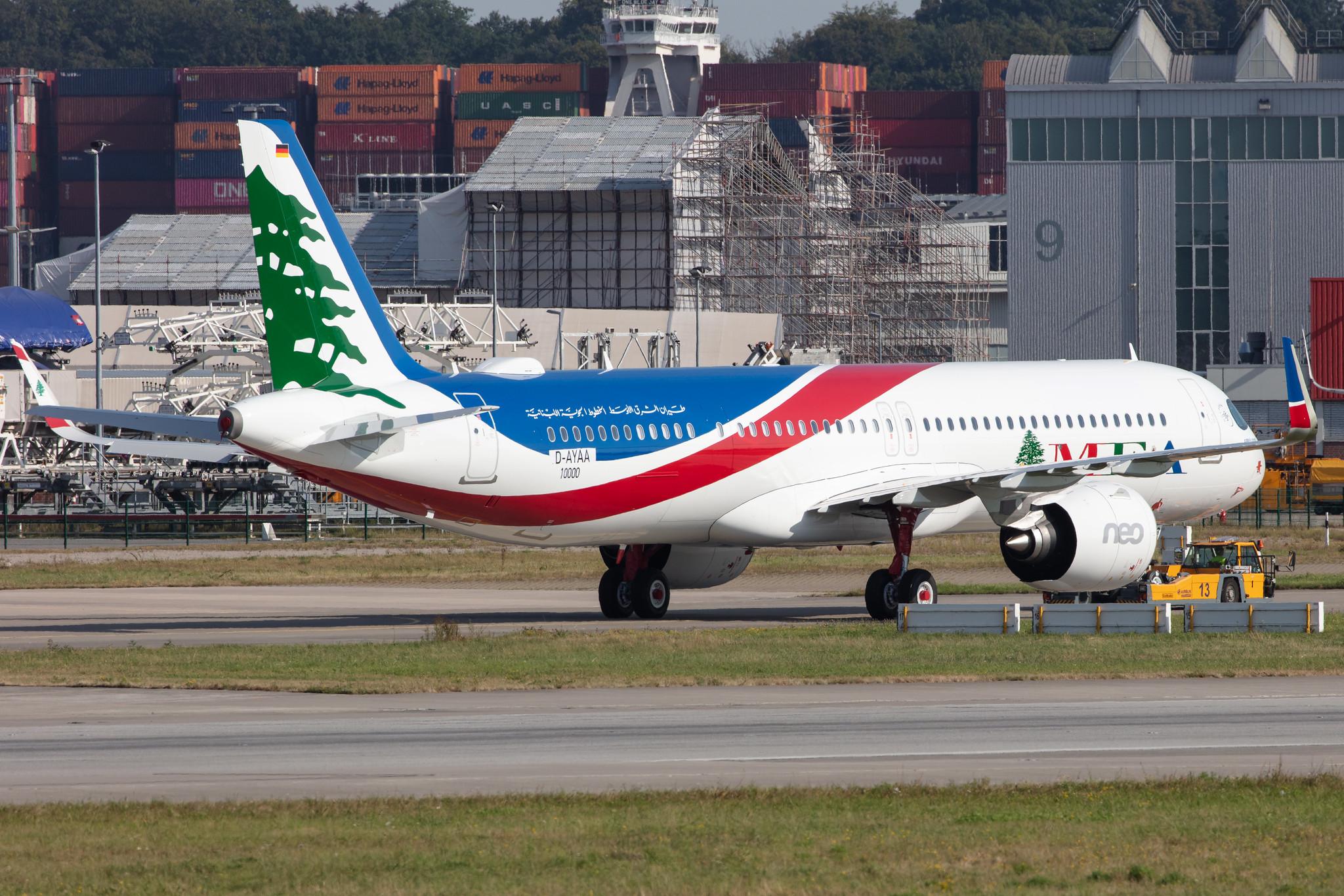 Hamburg Finkenwerder: MEA (ME / MEA) |  Airbus A321-271NX A21N | D-AYAA | MSN 10000