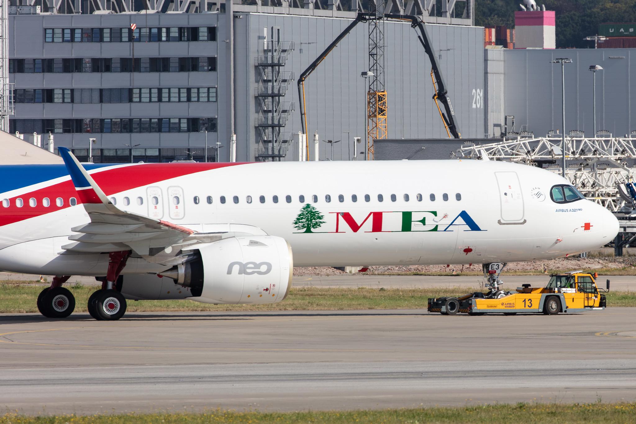Hamburg Finkenwerder: MEA (ME / MEA) |  Airbus A321-271NX A21N | D-AYAA | MSN 10000