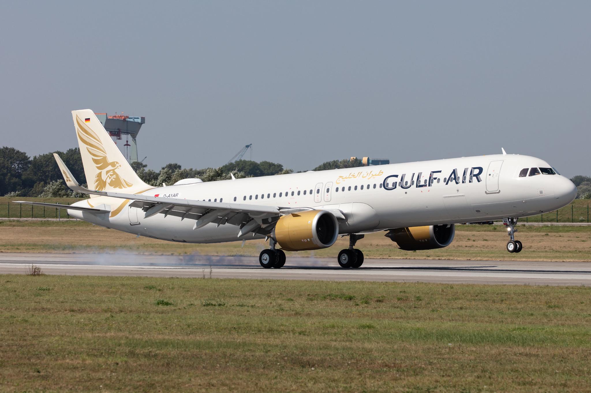 Hamburg Finkenwerder: Gulf Air (GF / GFA) |  Airbus A321-253NX A21N | D-AYAR (A9C-NA) | MSN 9433