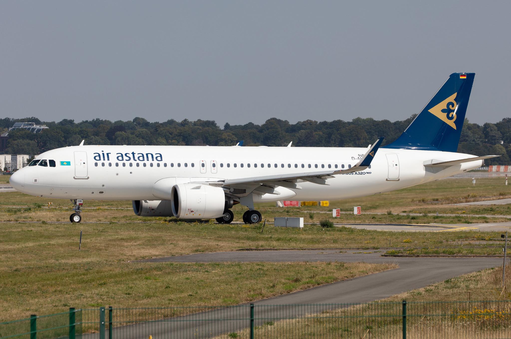 Hamburg Finkenwerder: Air Astana (KC / KZR) |  Airbus A320-271N A20N | D-AUAI (P4-KBK ) | MSN 9459