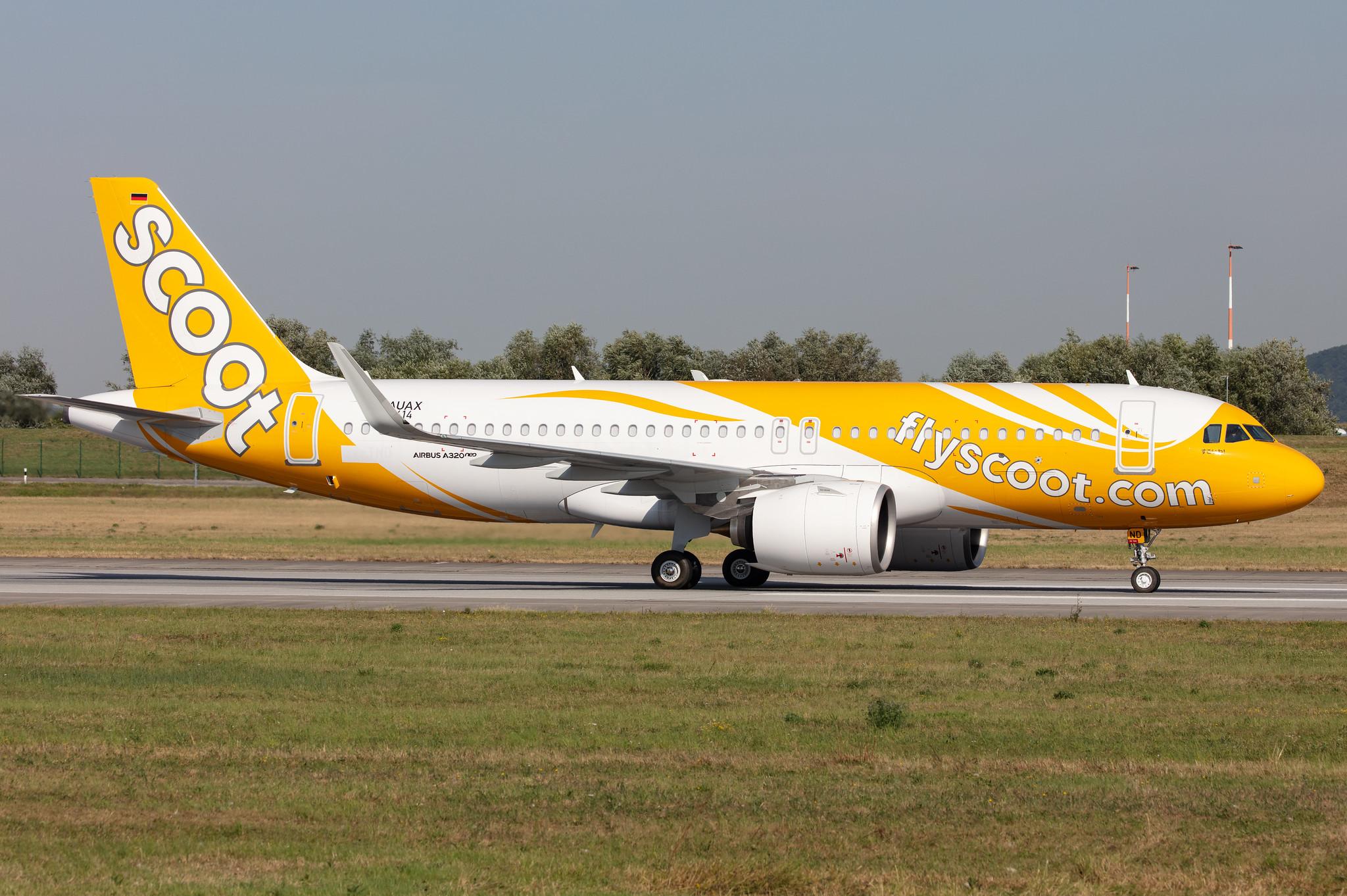 Hamburg Finkenwerder: Scoot (TR / TGW) |  Airbus A320-271N A20N | D-AUAX (9V-TND) | MSN 9414