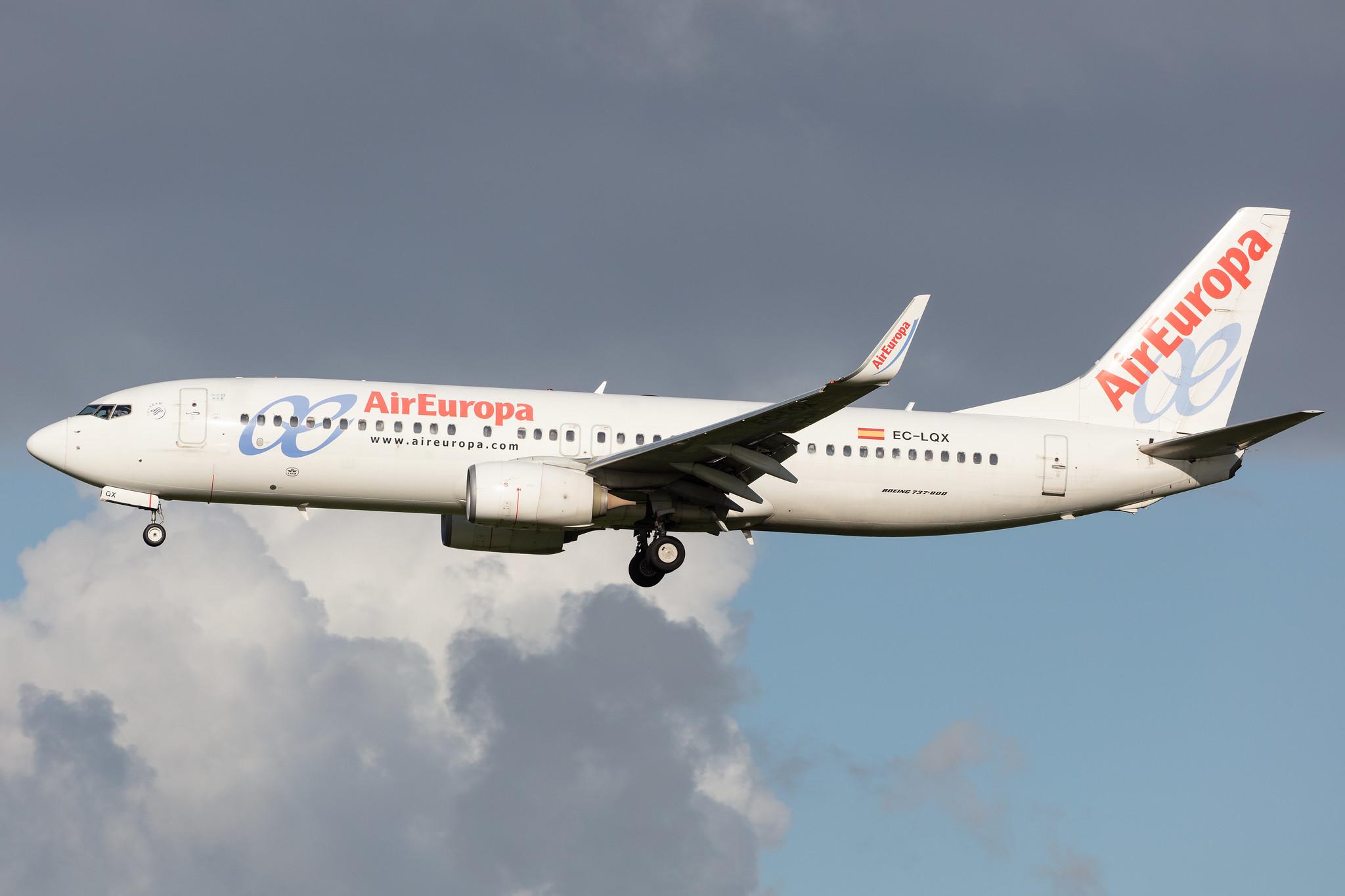 Amsterdam Airport Schiphol: Air Europa (UX / AEA) |  Boeing 737-85P B738 | EC-LQX | MSN 36589