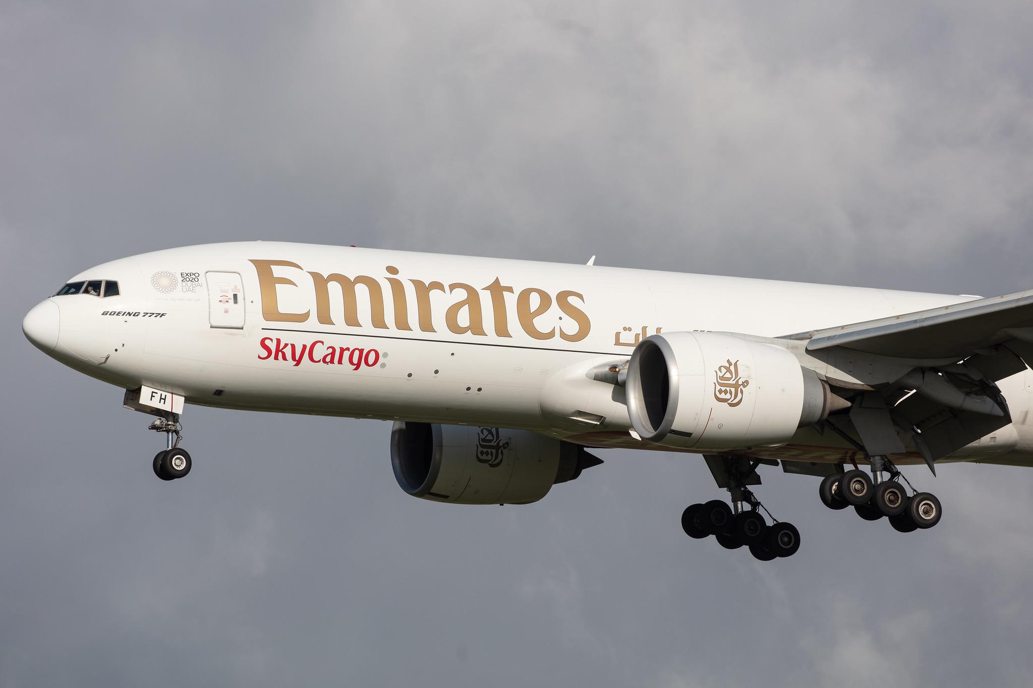 Amsterdam Airport Schiphol: Emirates SkyCargo (EK / UAE) | Operator: Emirates |  Boeing 777-F1H B77L | A6-EFH | MSN 35608