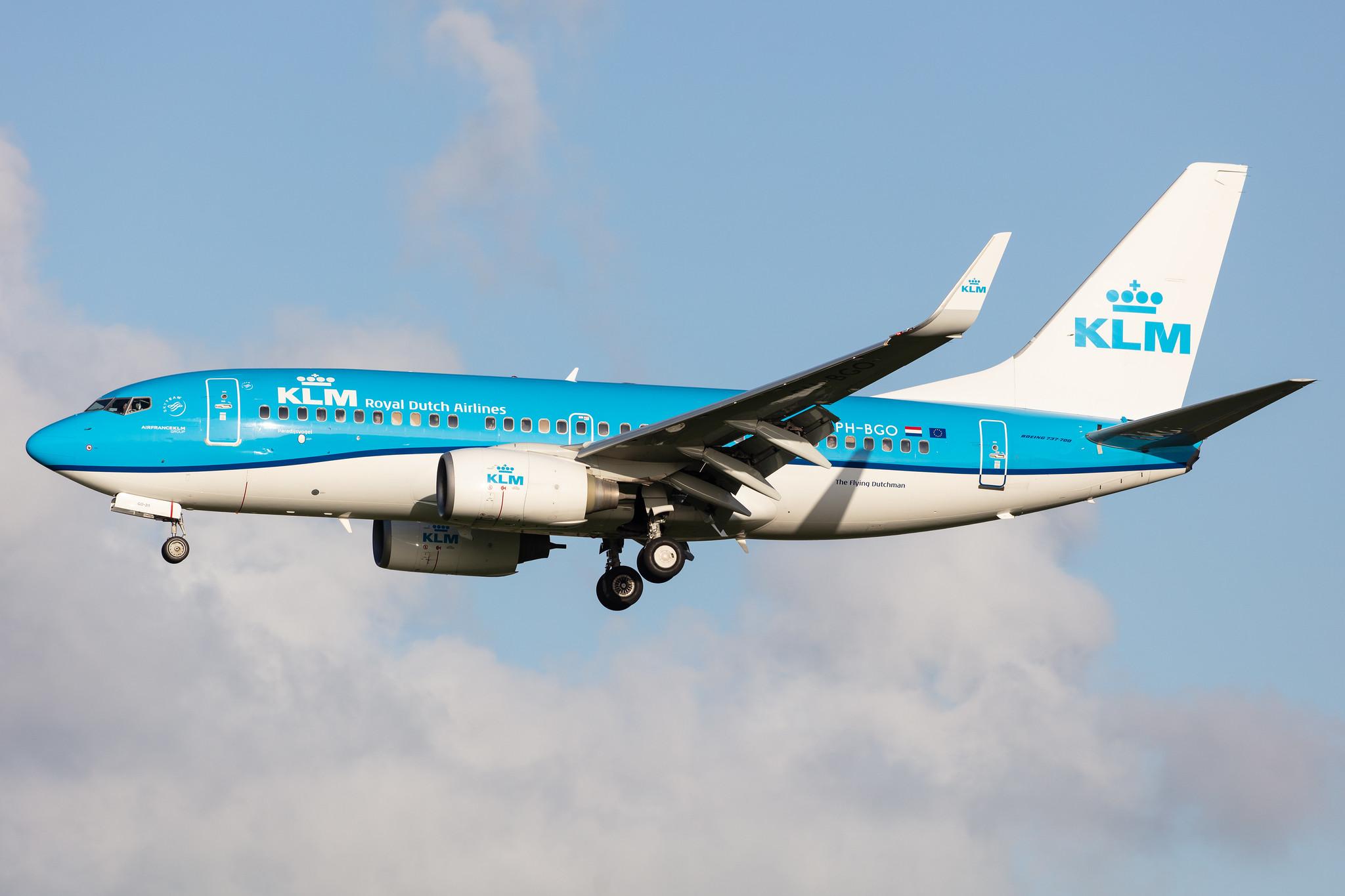 Amsterdam Airport Schiphol: KLM (KL / KLM) |  Boeing 737-7K2 B737 | PH-BGO | MSN 38126