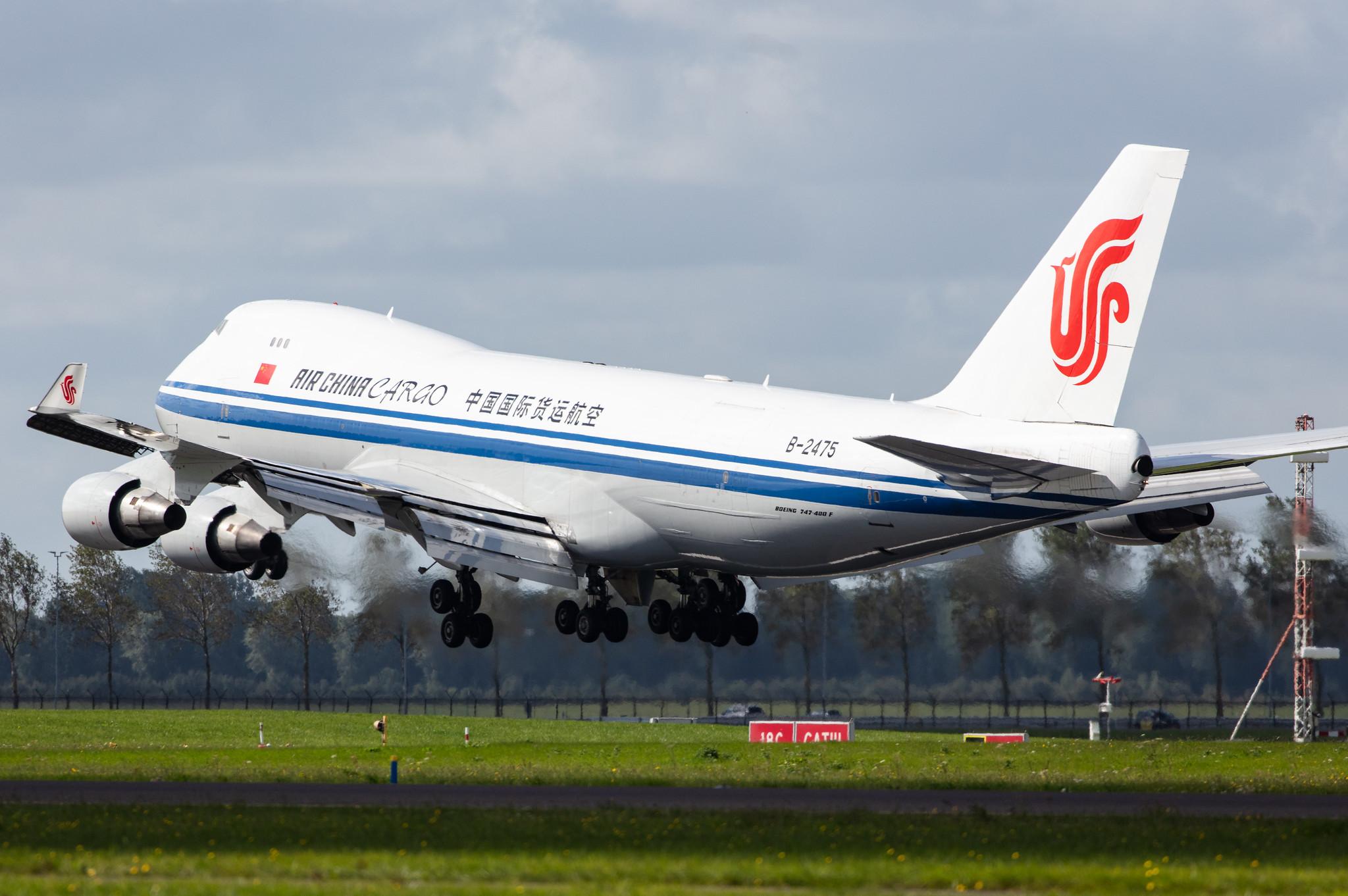 Amsterdam Airport Schiphol: Air China Cargo (/ CAO) |  Boeing 747-4FT(F) B744 | B-2475 | MSN 34239