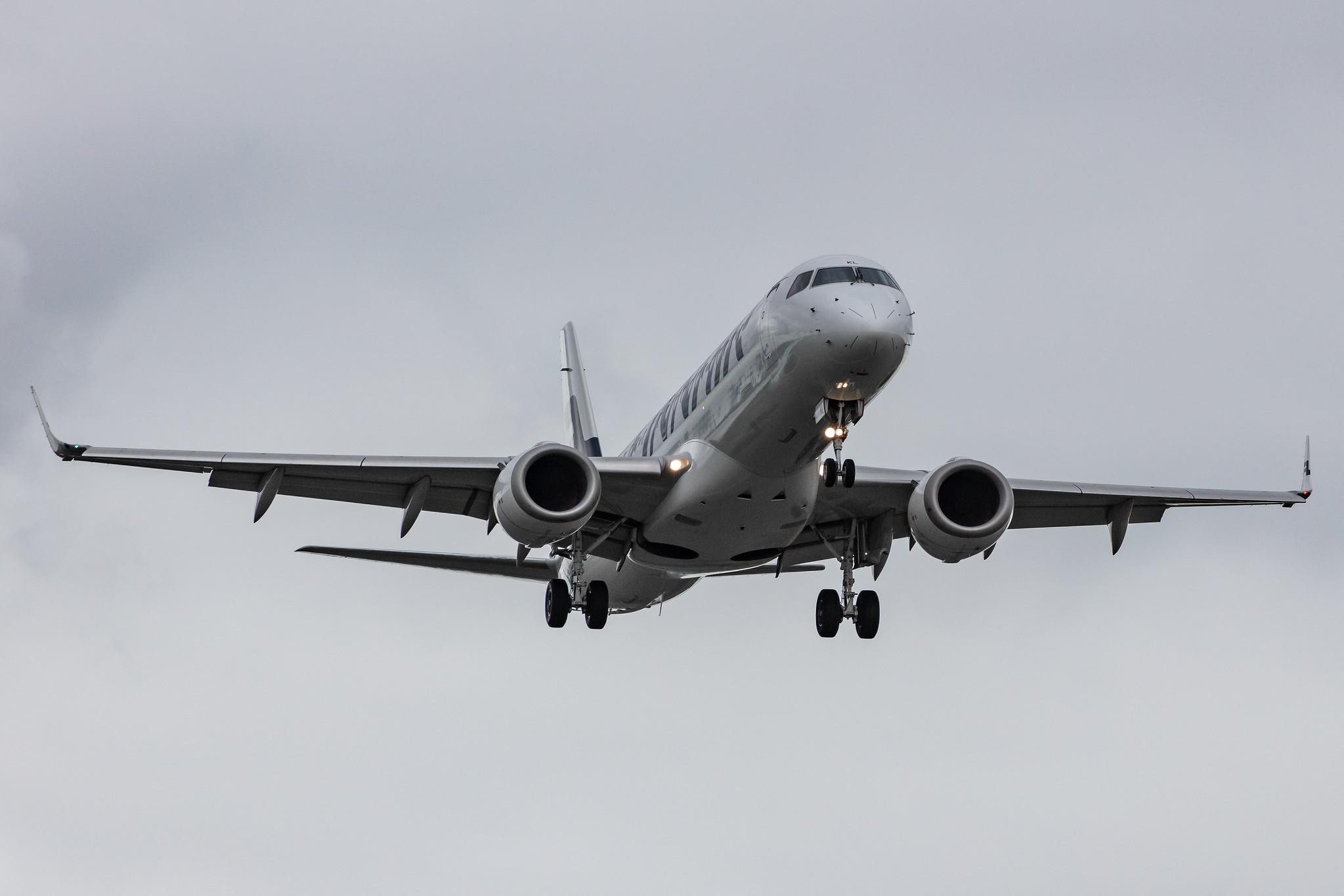 Amsterdam Airport Schiphol: Finnair (AY / FIN) | Operator: NORRA |  Embraer E190LR E190 | OH-LKL | MSN 19000153