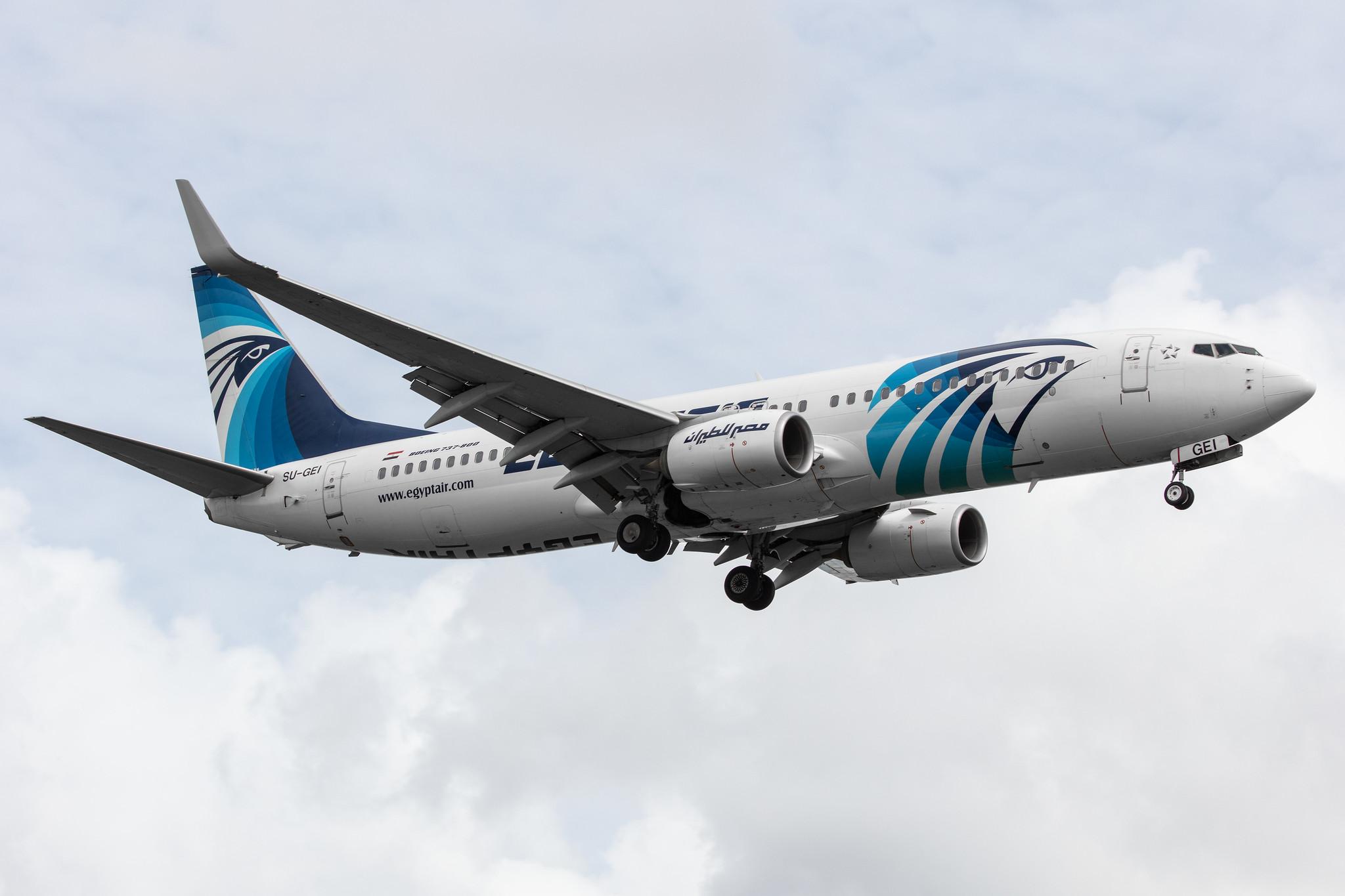 Amsterdam Airport Schiphol: EgyptAir (MS / MSR) |  Boeing 737-866 B738 | SU-GEI | MSN 63801