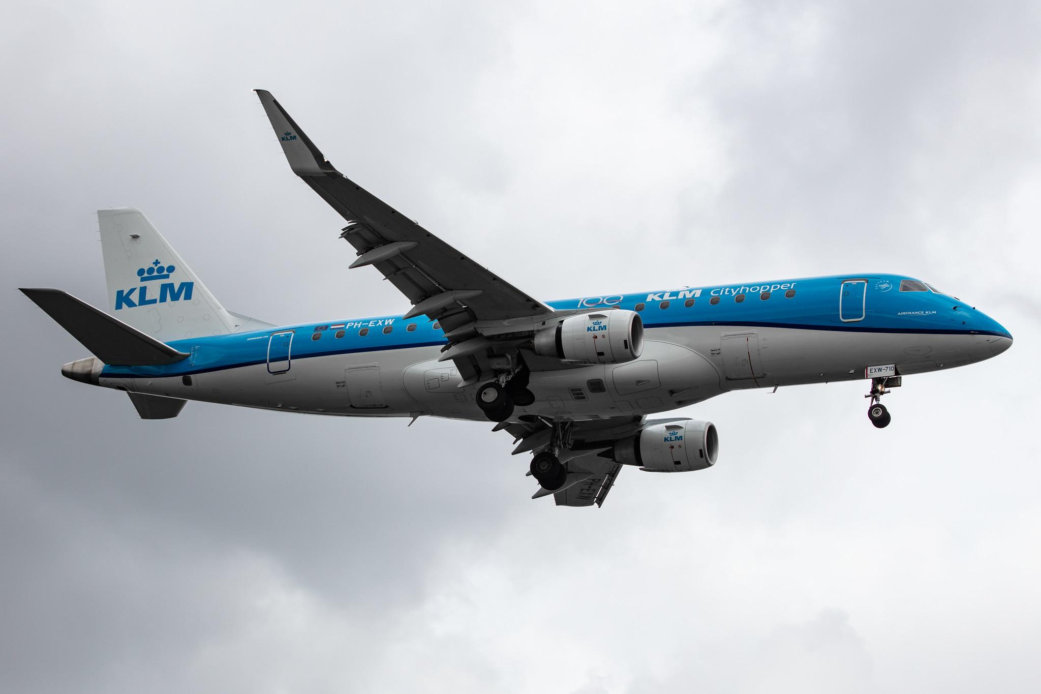 Amsterdam Airport Schiphol: KLM (KL / KLM) | Operator: KLM Cityhopper |  Embraer E175STD E75L | PH-EXW | MSN 17000710