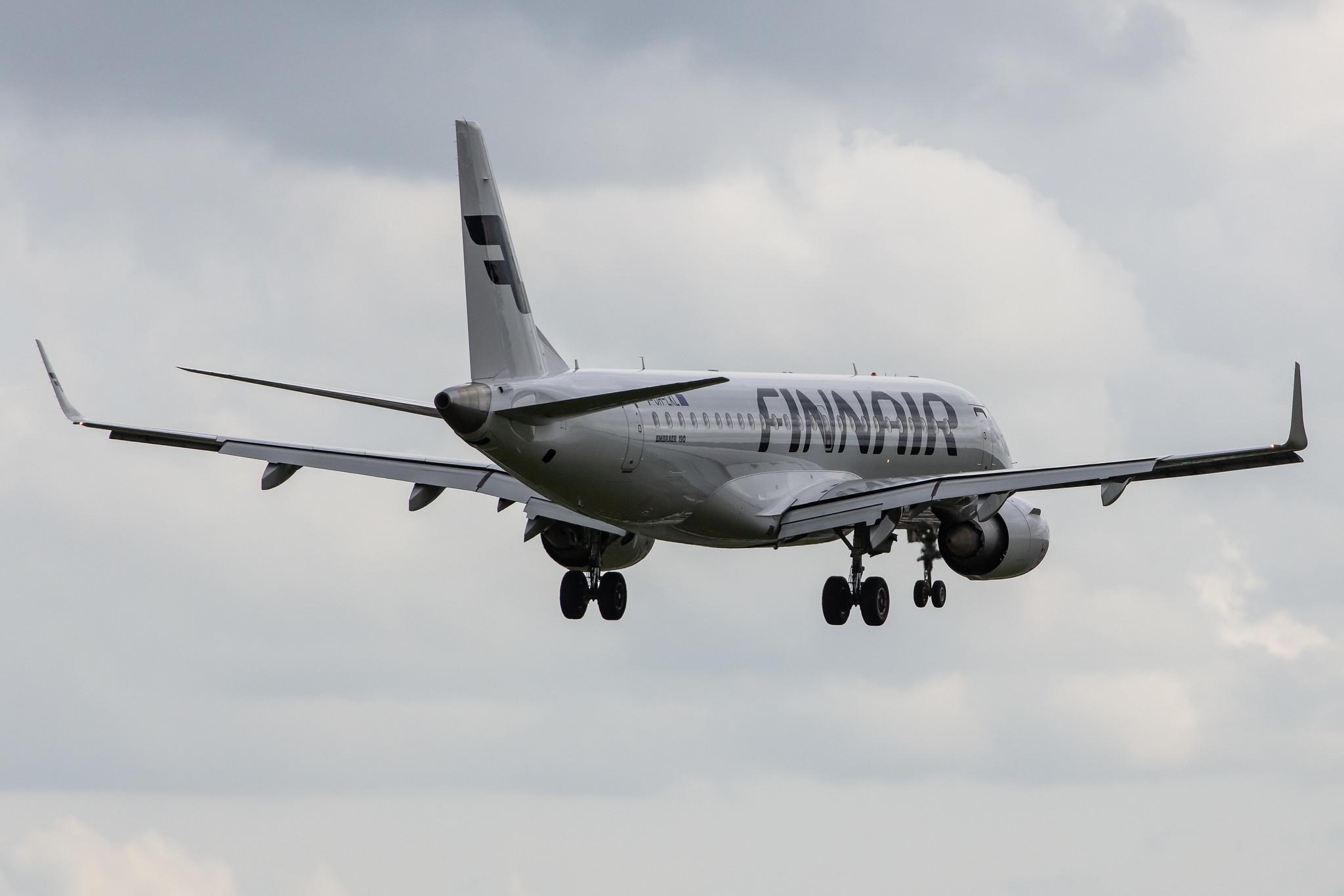 Amsterdam Airport Schiphol: Finnair (AY / FIN) | Operator: NORRA |  Embraer E190LR E190 | OH-LKL | MSN 19000153