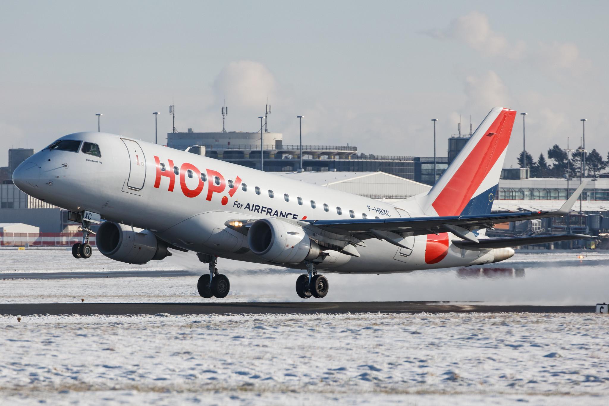 Hamburg Airport: Air France (AF / AFR) | Operator: Air France Hop |  Embraer E170STD E170 | F-HBXC | MSN 17000263