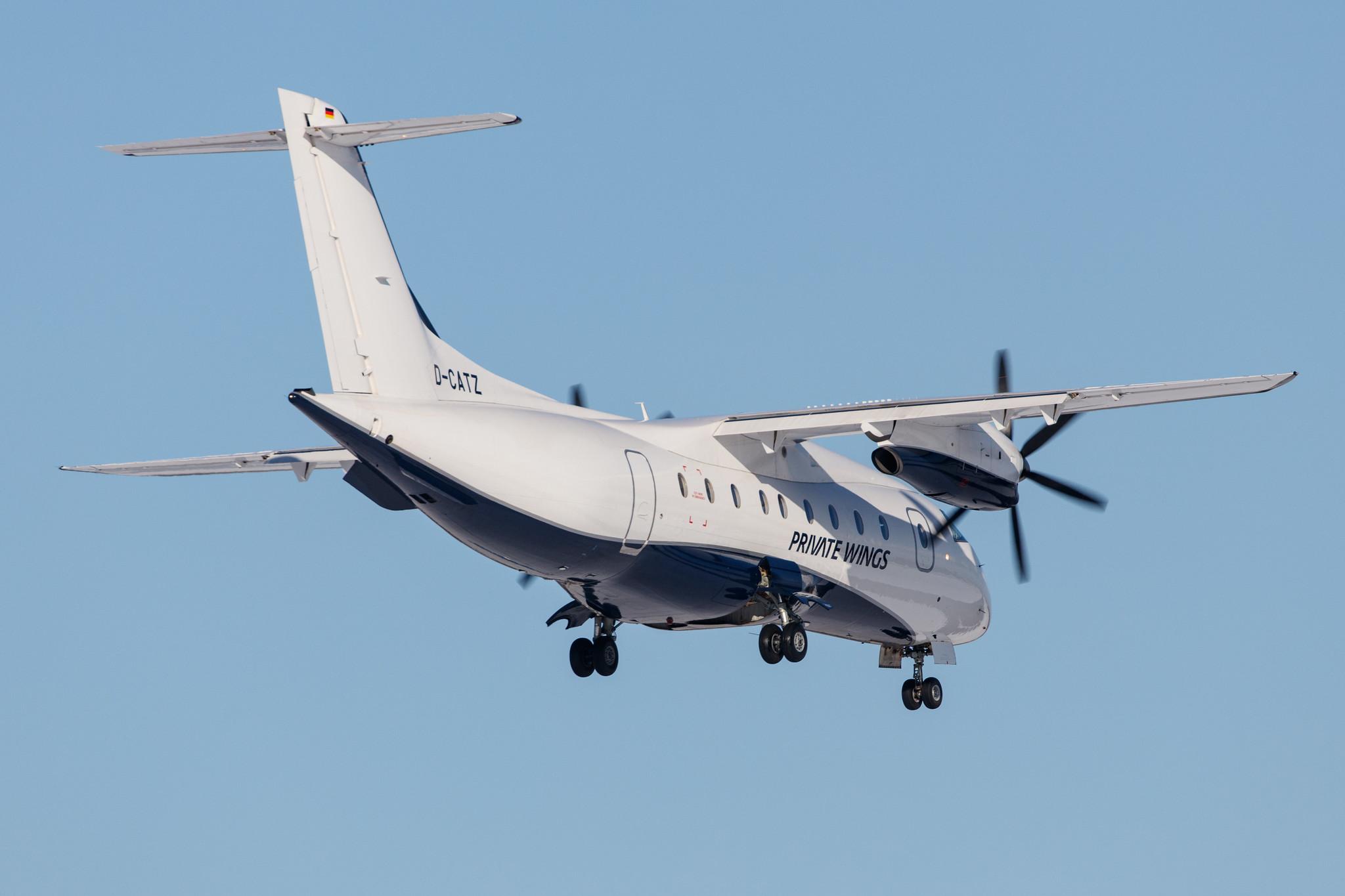 Hamburg Airport: Private Wings (8W / PWF) |  Dornier 328-110 D328 | D-CATZ | MSN 3090