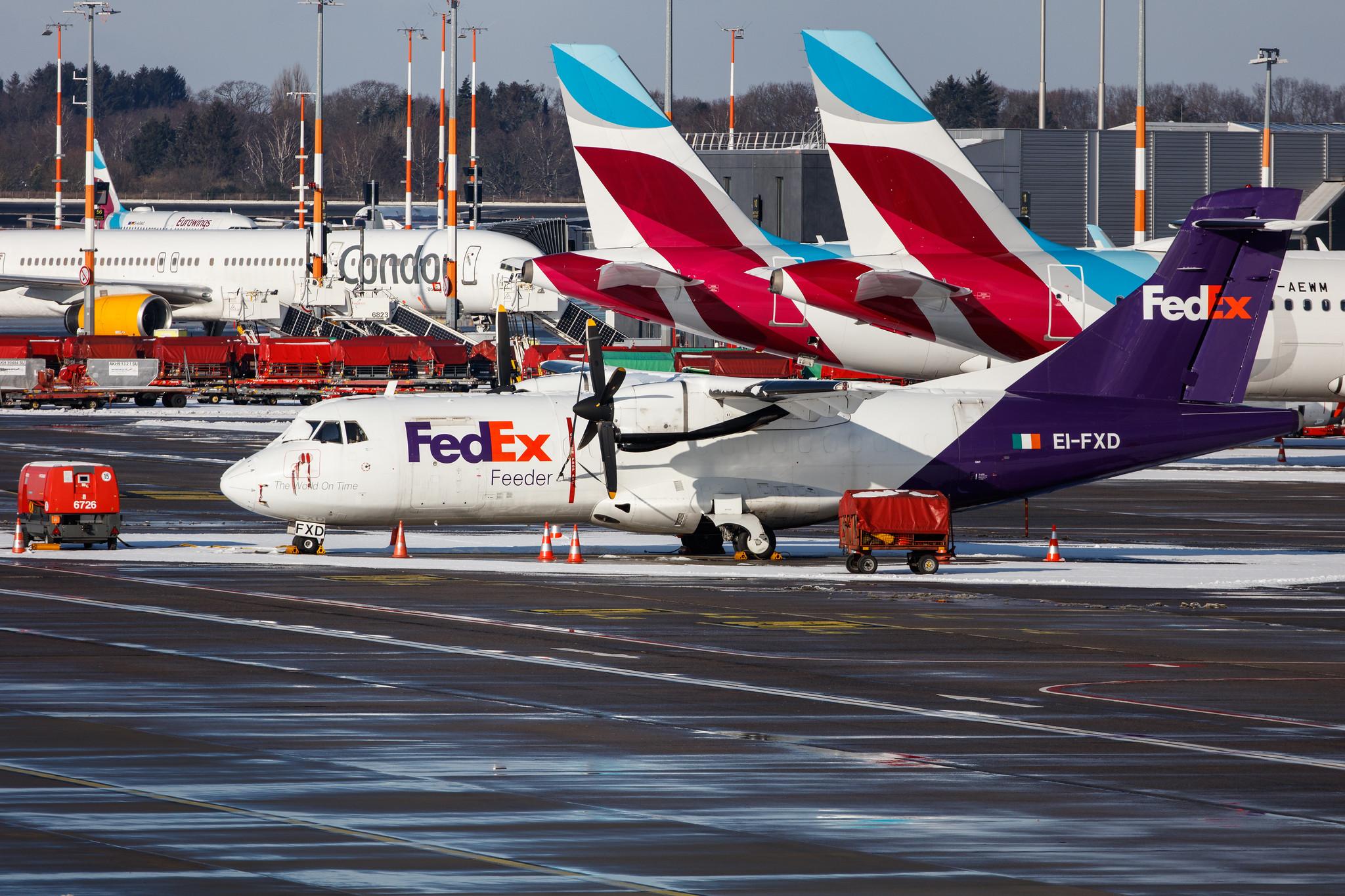 Hamburg Airport: FedEx (FX / FDX) | Operator: ASL Airlines Ireland |  ATR 42-300(F) AT43 | EI-FXD | MSN 0273