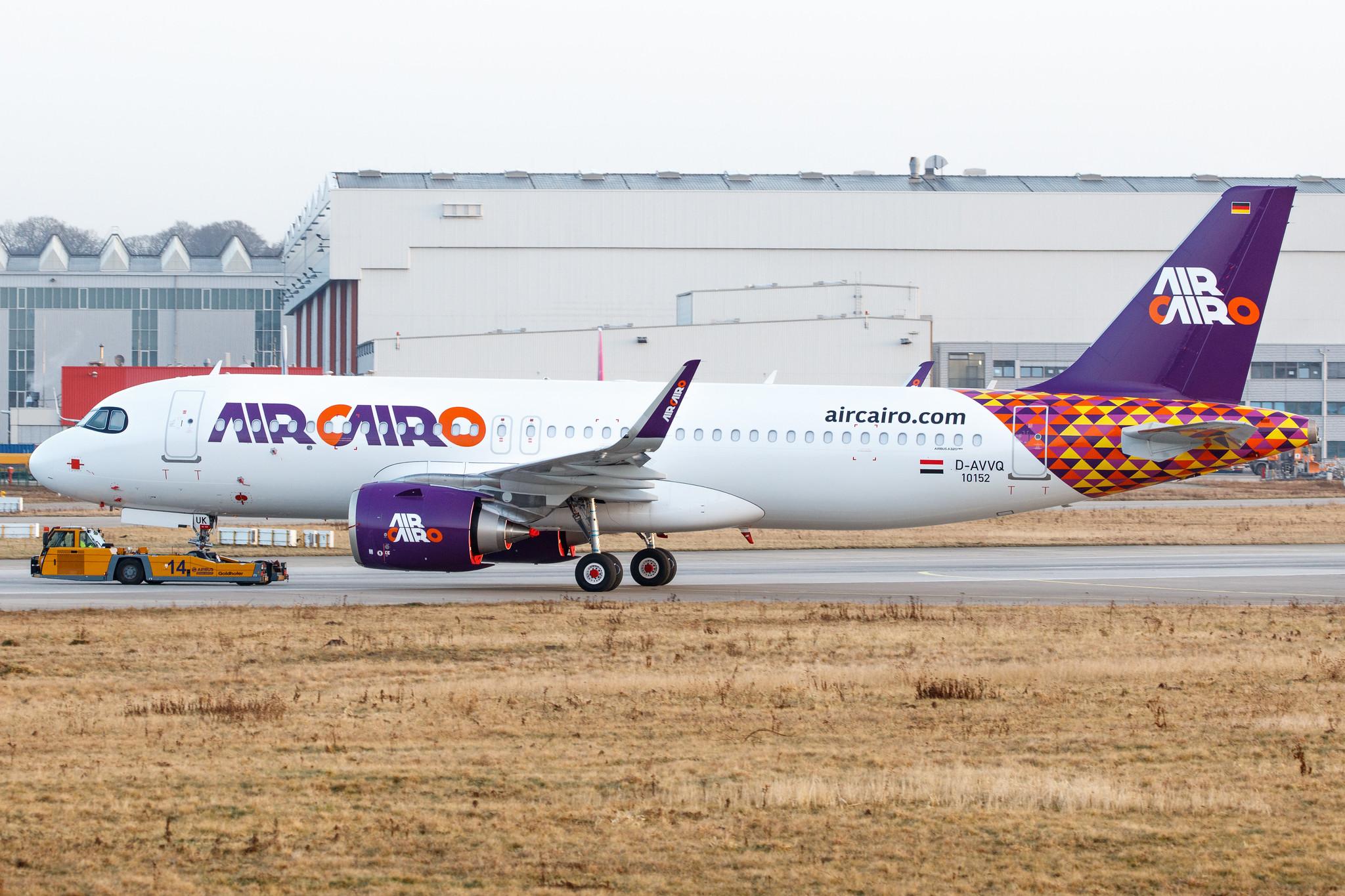 Hamburg Finkenwerder: Air Cairo (SM / MSC) |  Airbus A320-251N A20N | D-AVVQ | MSN 10152