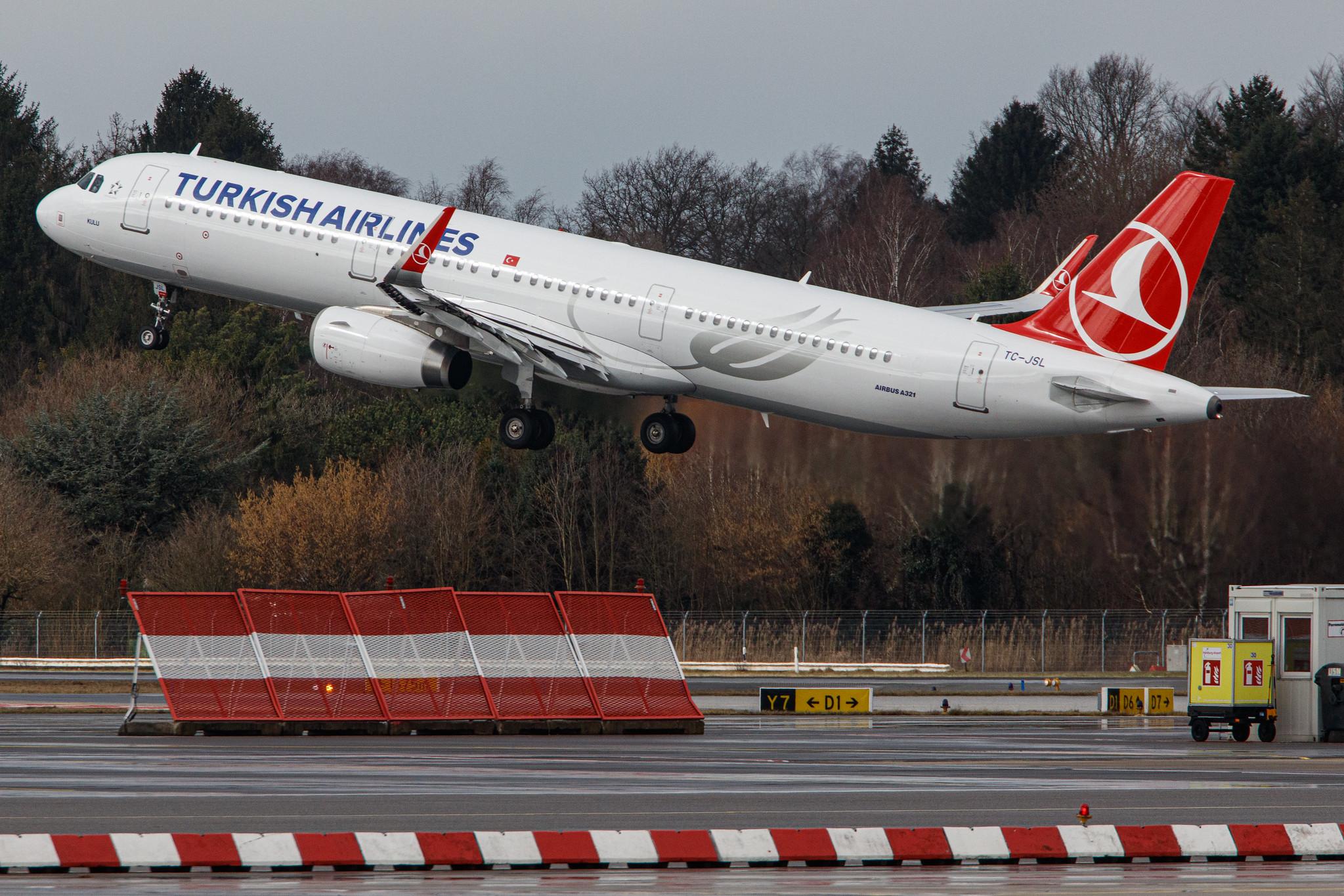 Hamburg Airport: Turkish Airlines (TK / THY) |  Airbus A321-231 A321 | TC-JSL | MSN 5667