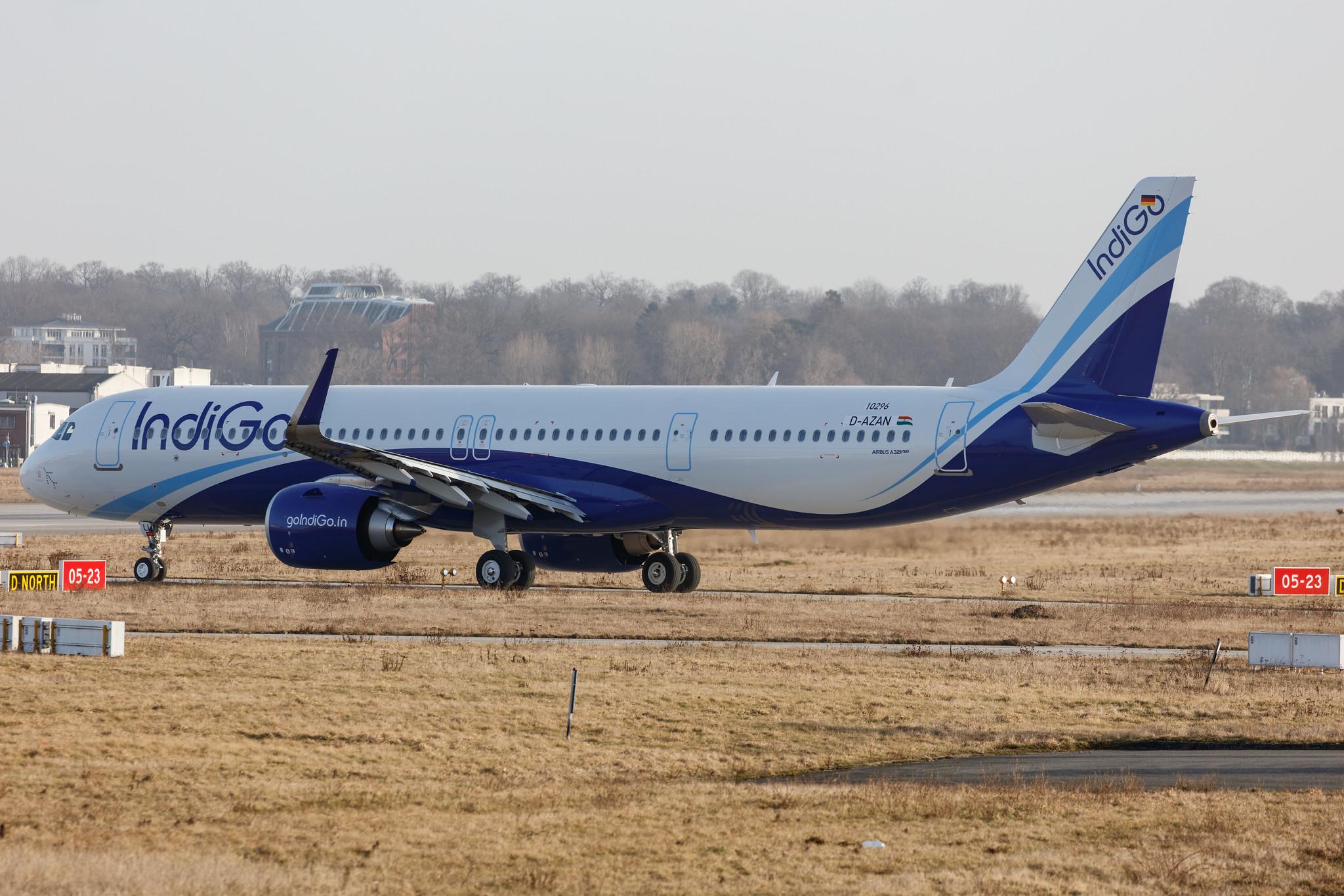 Hamburg Finkenwerder: IndiGo (6E / IGO) |  Airbus A321-251NX A21N | D-AZAN | MSN 10296